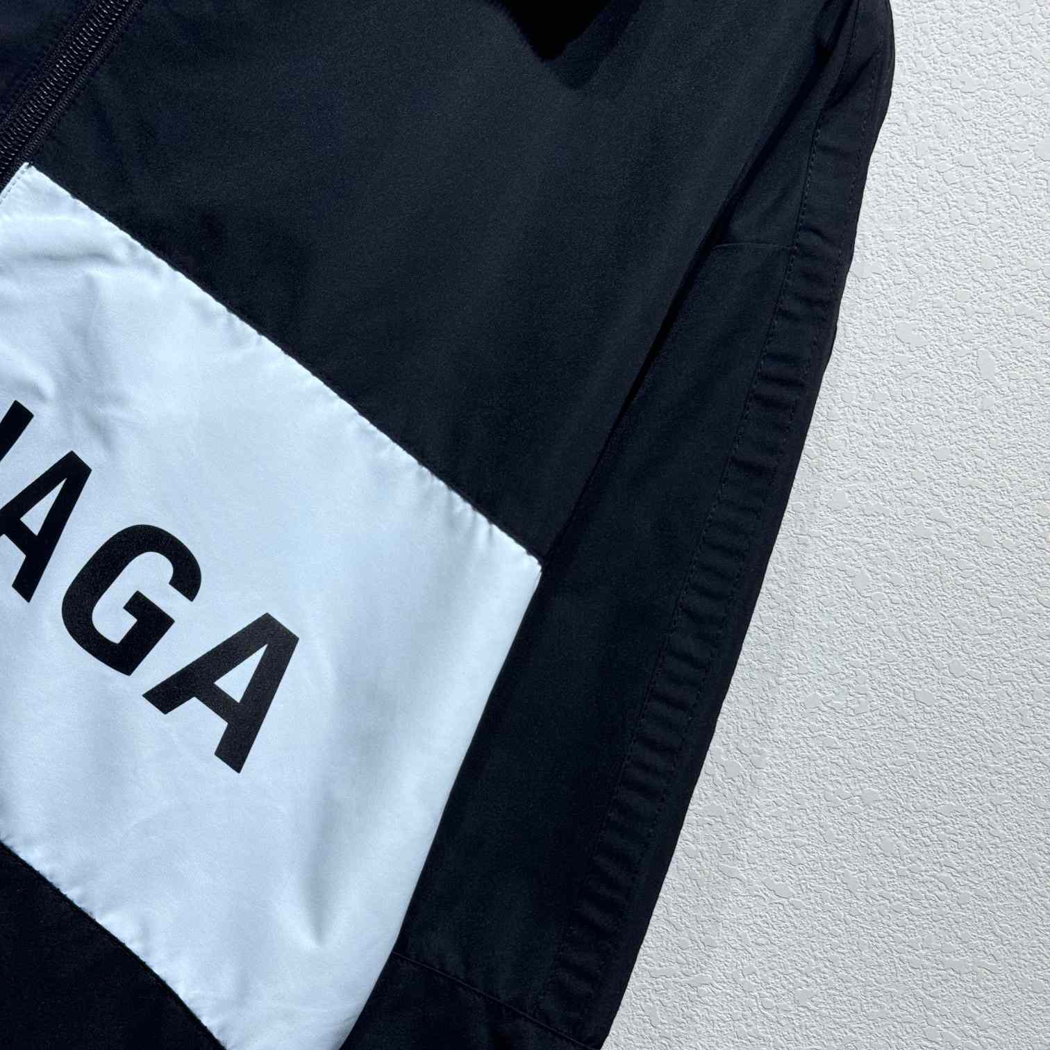Balenciaga Logo-print Zip-up Windbreaker - FashionPlug