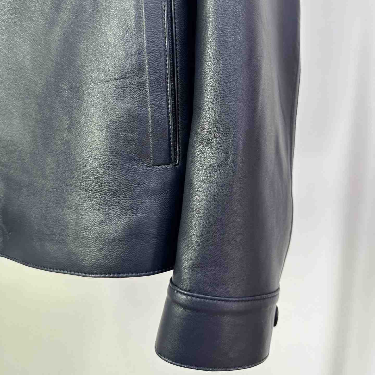 Louis Vuitton Chic Leather Blouson With 3D Details   1AFVPT - FashionPlug
