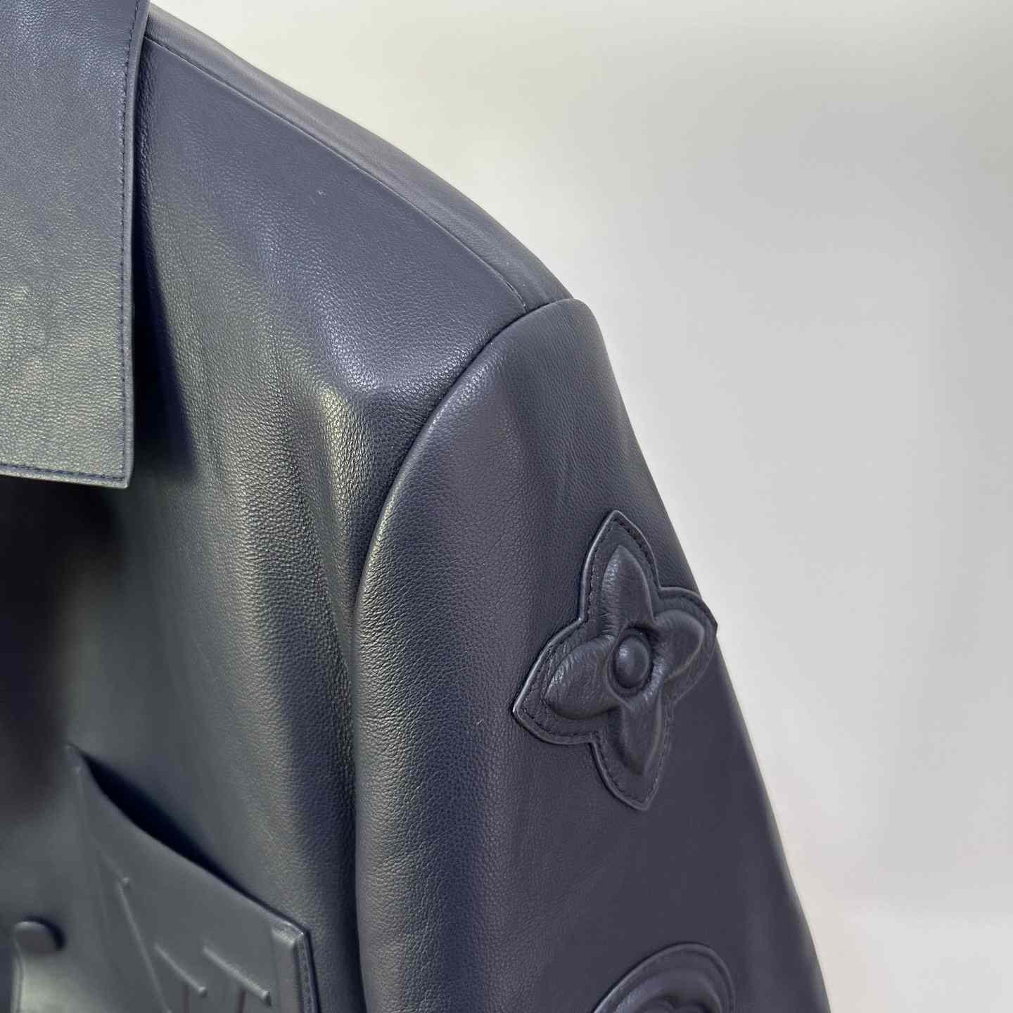 Louis Vuitton Chic Leather Blouson With 3D Details   1AFVPT - FashionPlug