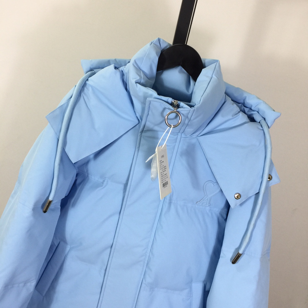 Ami De Coeur Patch Down Jacket - FashionPlug