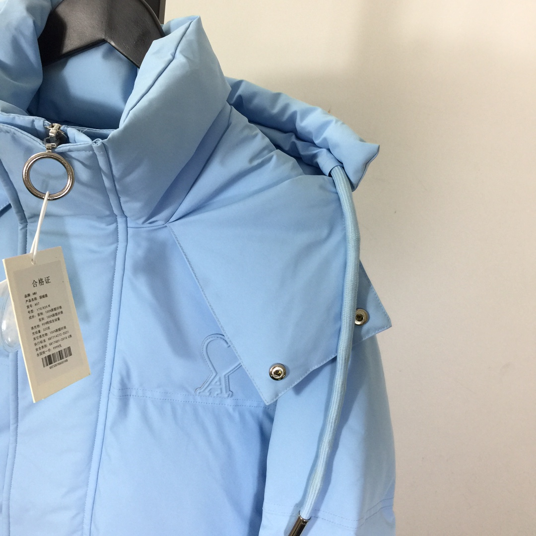 Ami De Coeur Patch Down Jacket - FashionPlug