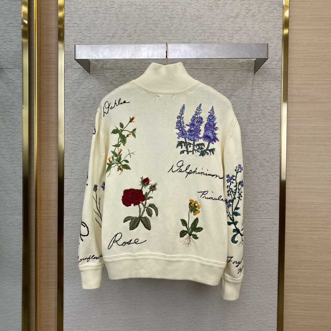 Dior Sweater White Cotton Jersey  - FashionPlug
