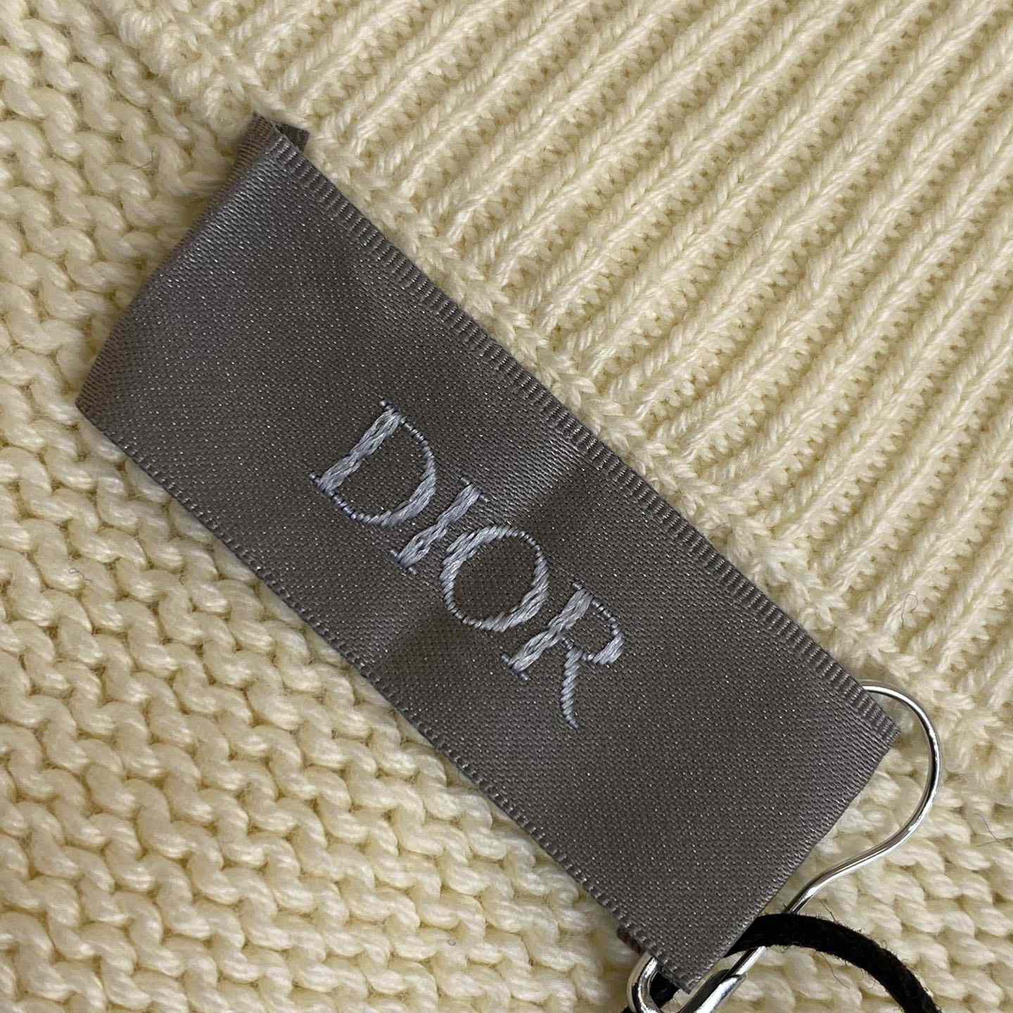 Dior Sweater White Cotton Jersey  - FashionPlug