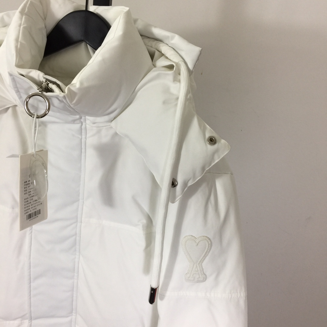 Ami De Coeur Patch Down Jacket - FashionPlug