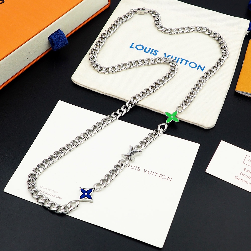Louis Vuitton Monogram Row Necklace  M01949 - FashionPlug