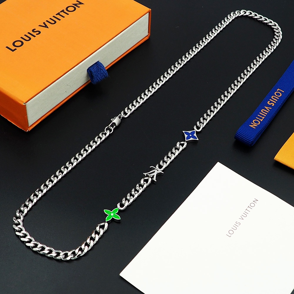 Louis Vuitton Monogram Row Necklace  M01949 - FashionPlug
