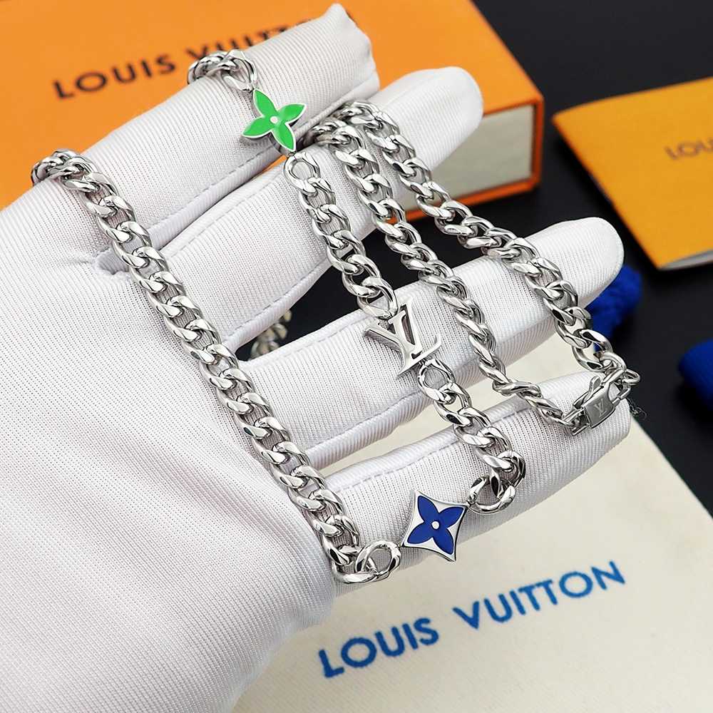 Louis Vuitton Monogram Row Necklace  M01949 - FashionPlug