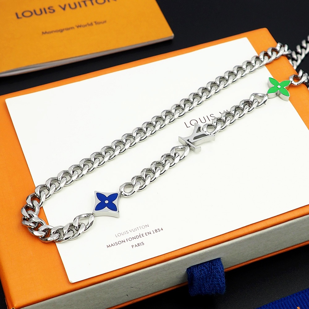 Louis Vuitton Monogram Row Necklace  M01949 - FashionPlug