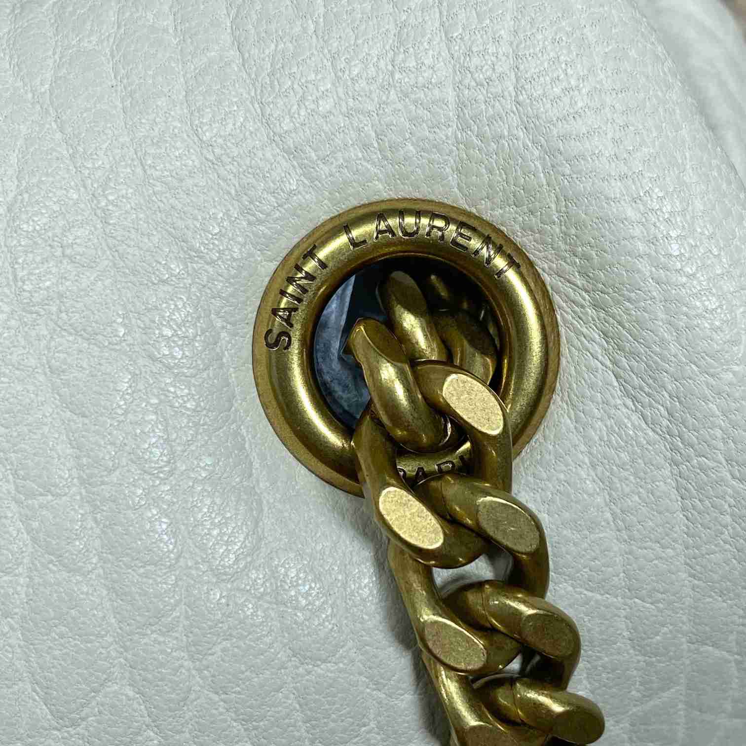 Saint Laurent Calypso Large In Grained Lambskin - FashionPlug