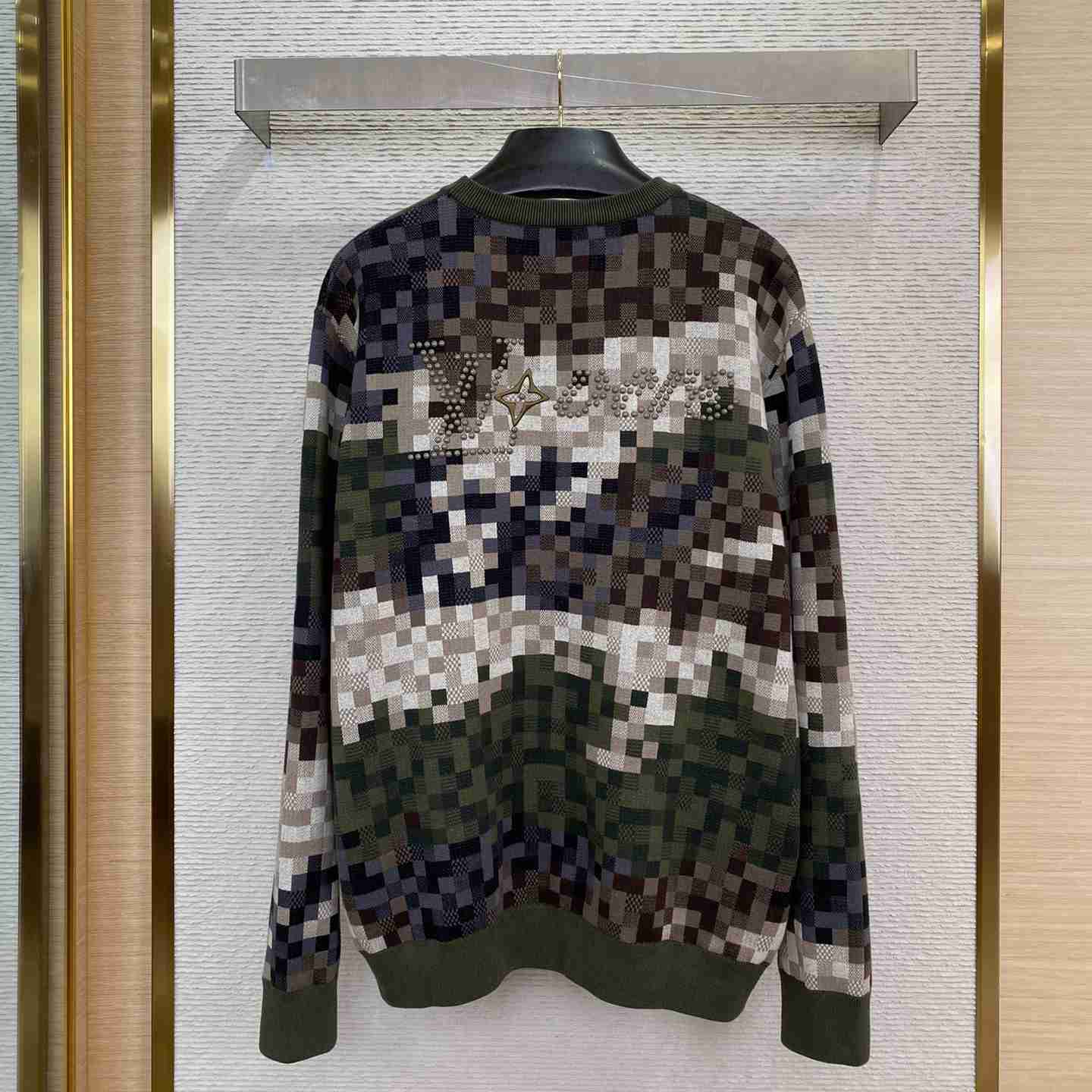 Louis Vuitton Damier Cotton Jacquard Pullover - FashionPlug