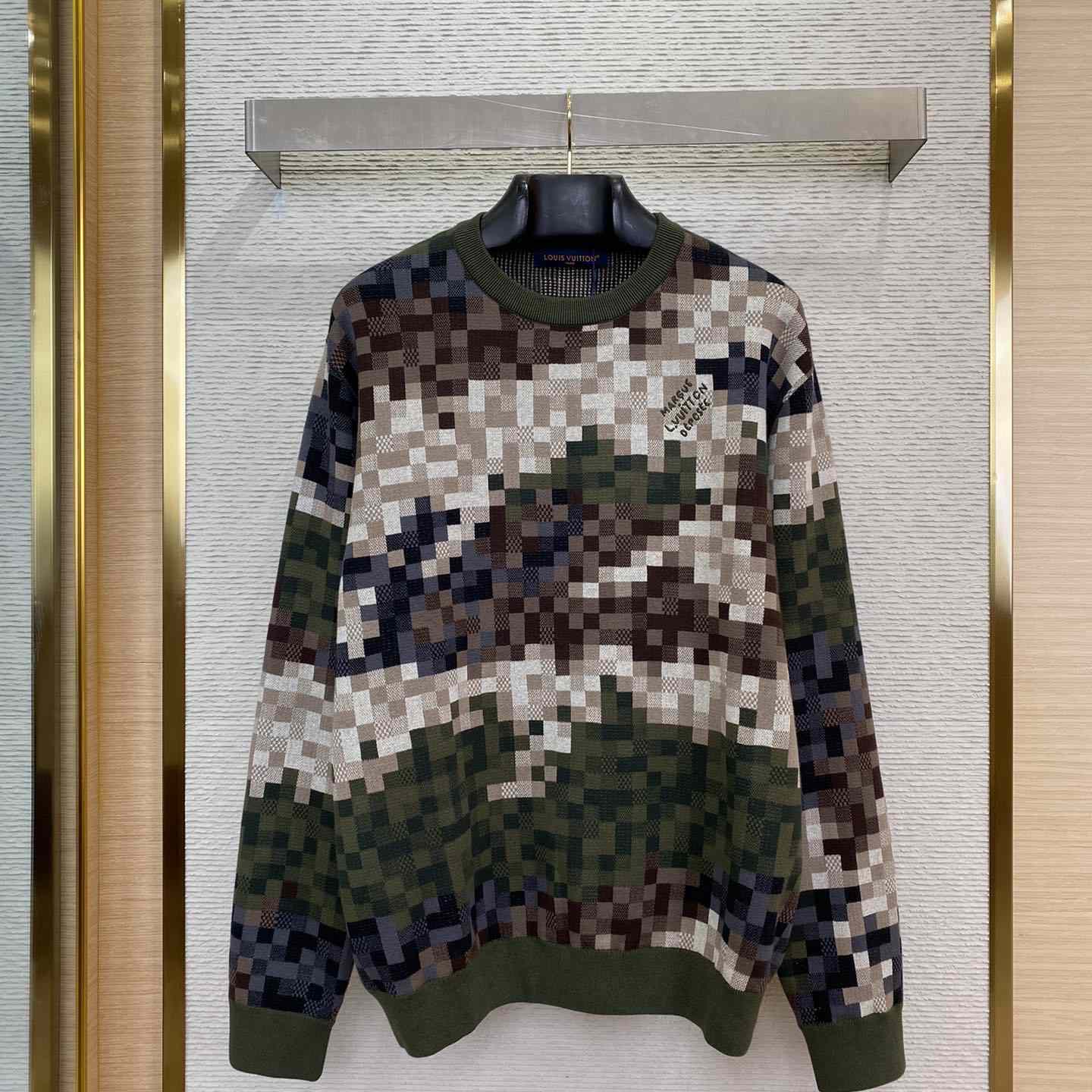 Louis Vuitton Damier Cotton Jacquard Pullover - FashionPlug
