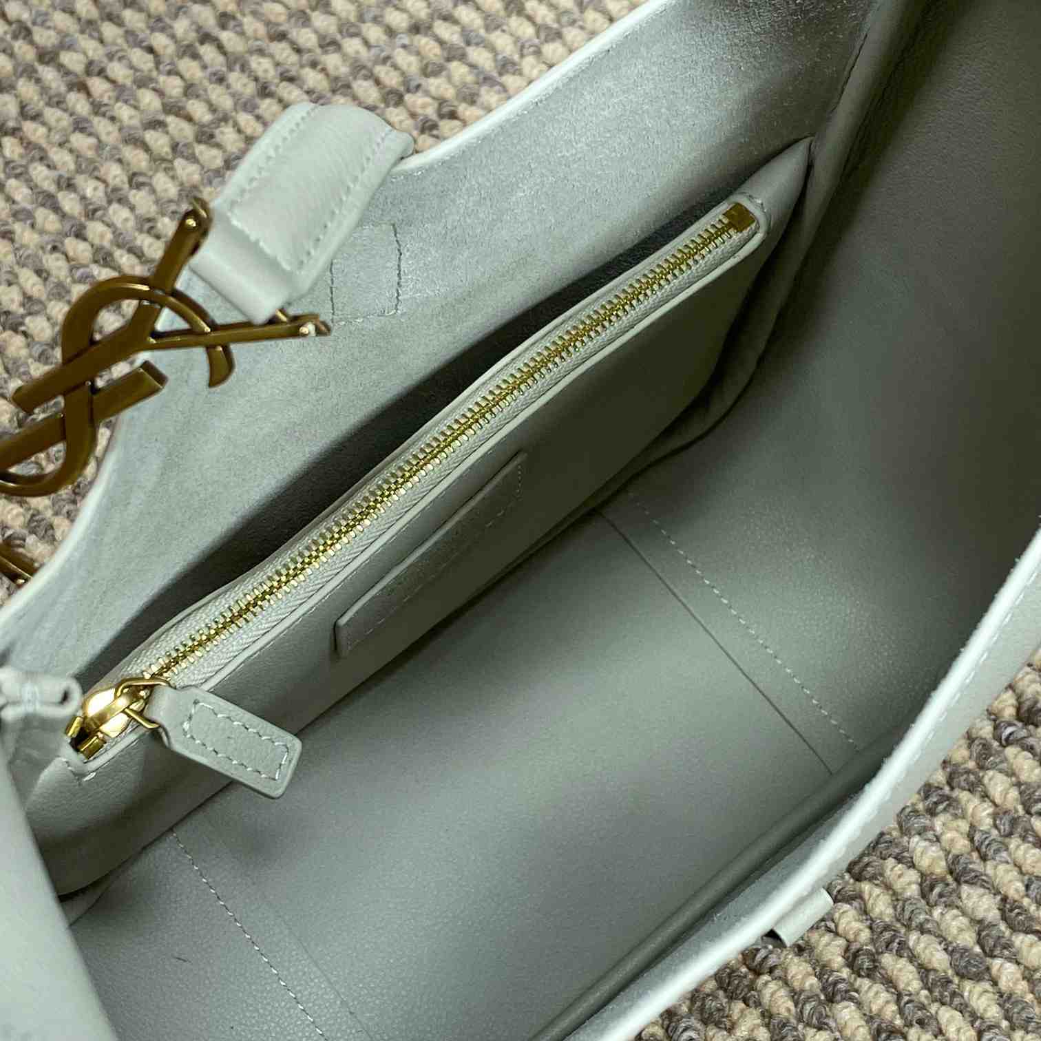 Saint Laurent LE 5 À 7 Supple Small In Grained Leather - FashionPlug