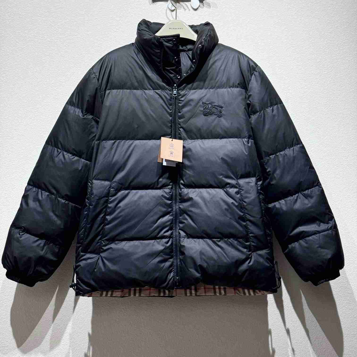 Burberry Reversible Check Puffer Jacket - FashionPlug