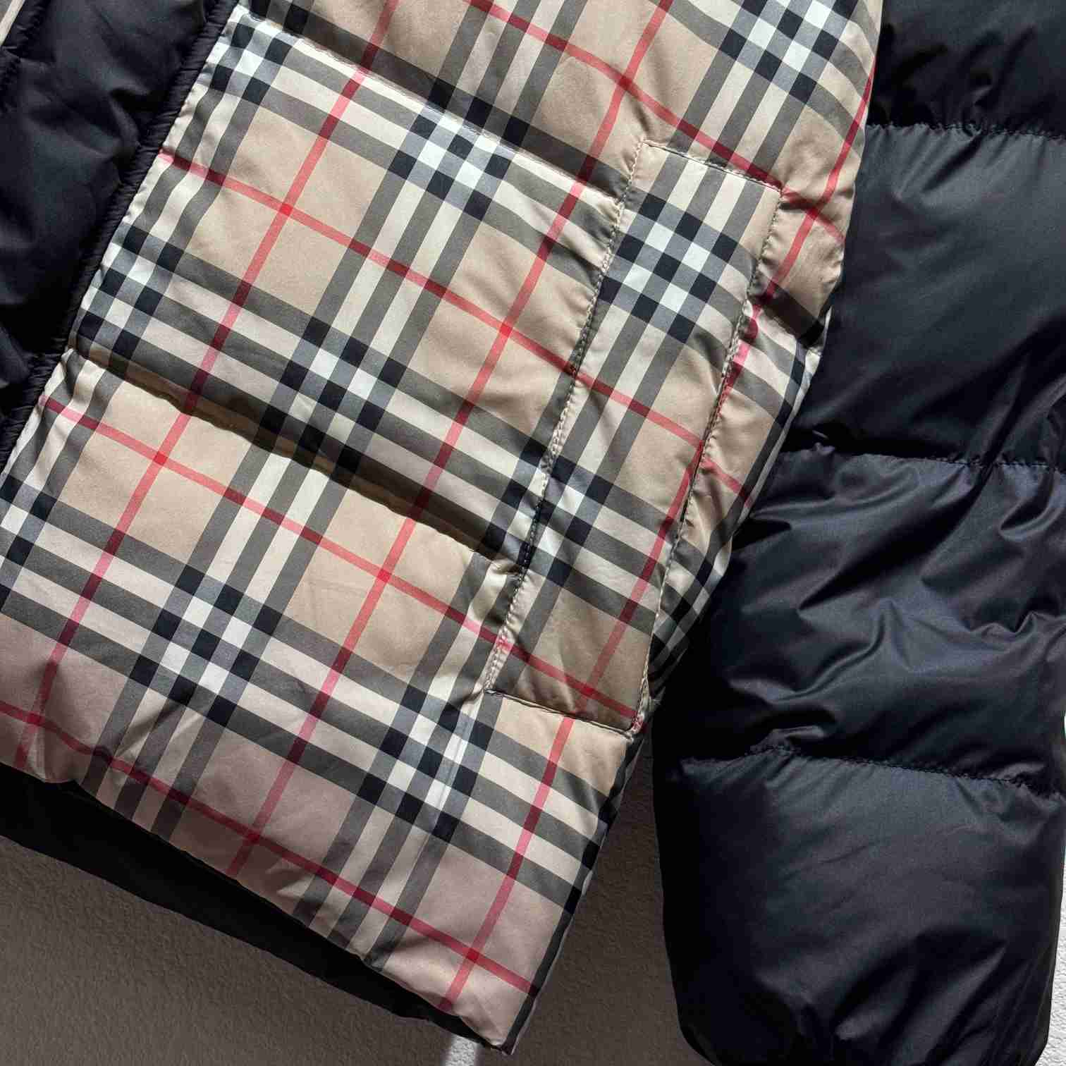 Burberry Reversible Check Puffer Jacket - FashionPlug