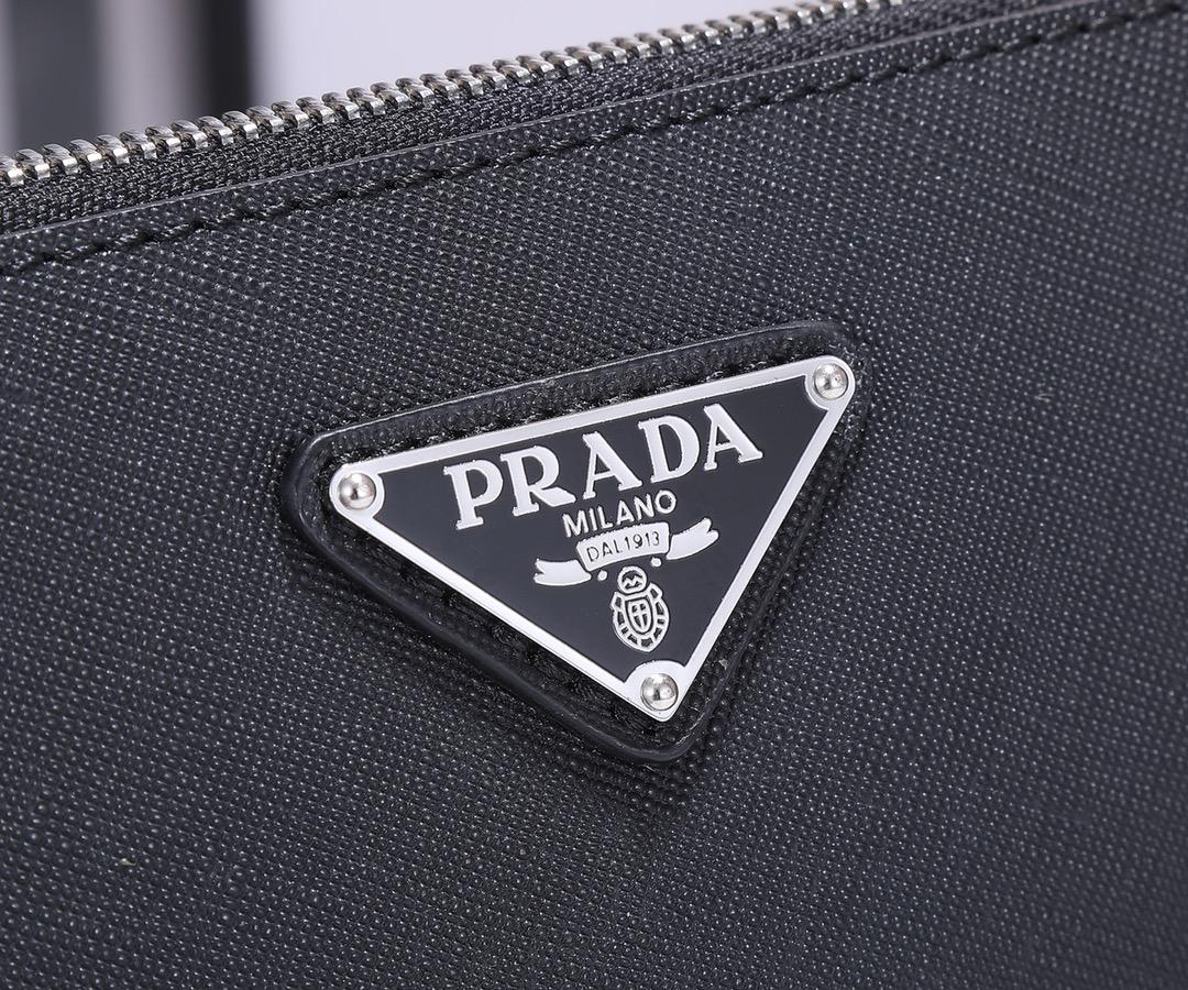 Prada Saffiano Leather Clutch  (26.5*17*5cm) - FashionPlug