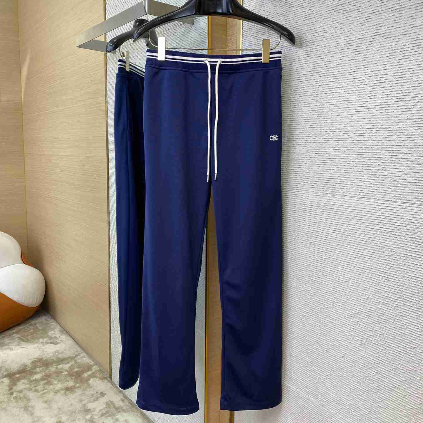Celine Tracksuit Pants In Double Face Jersey - FashionPlug