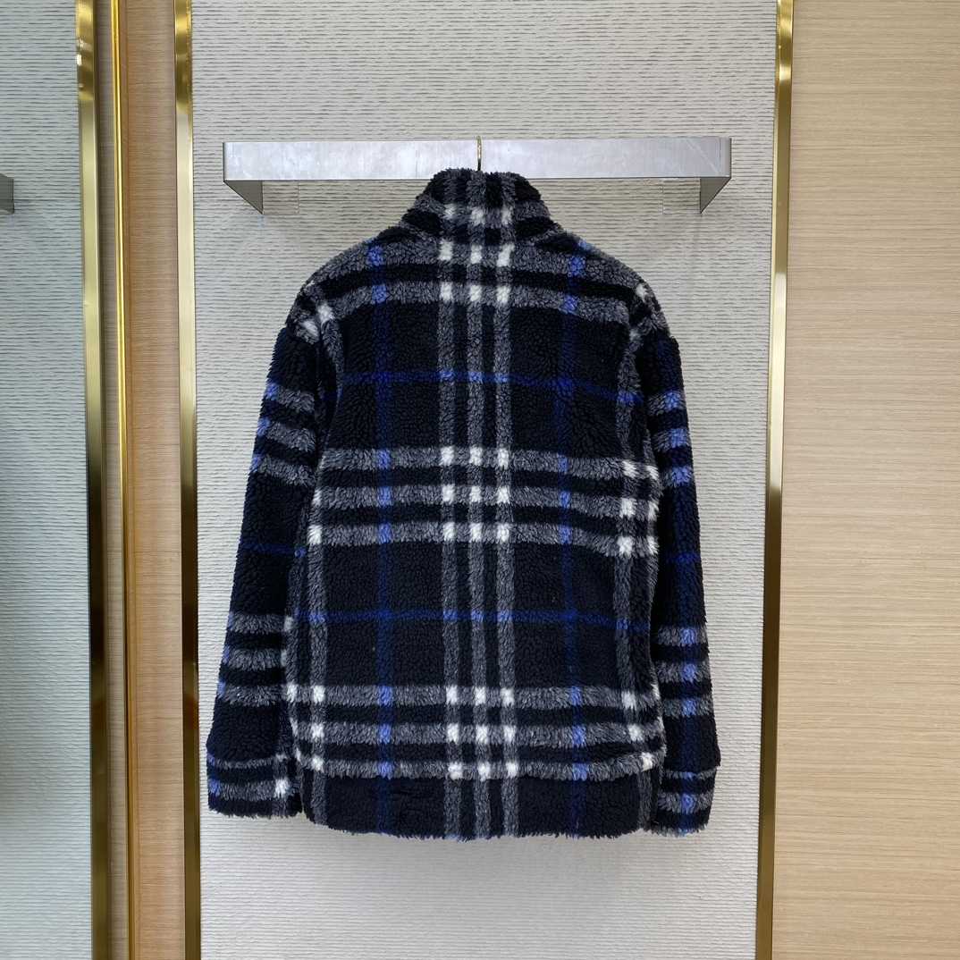 Burberry Check Wool Jacket  - FashionPlug