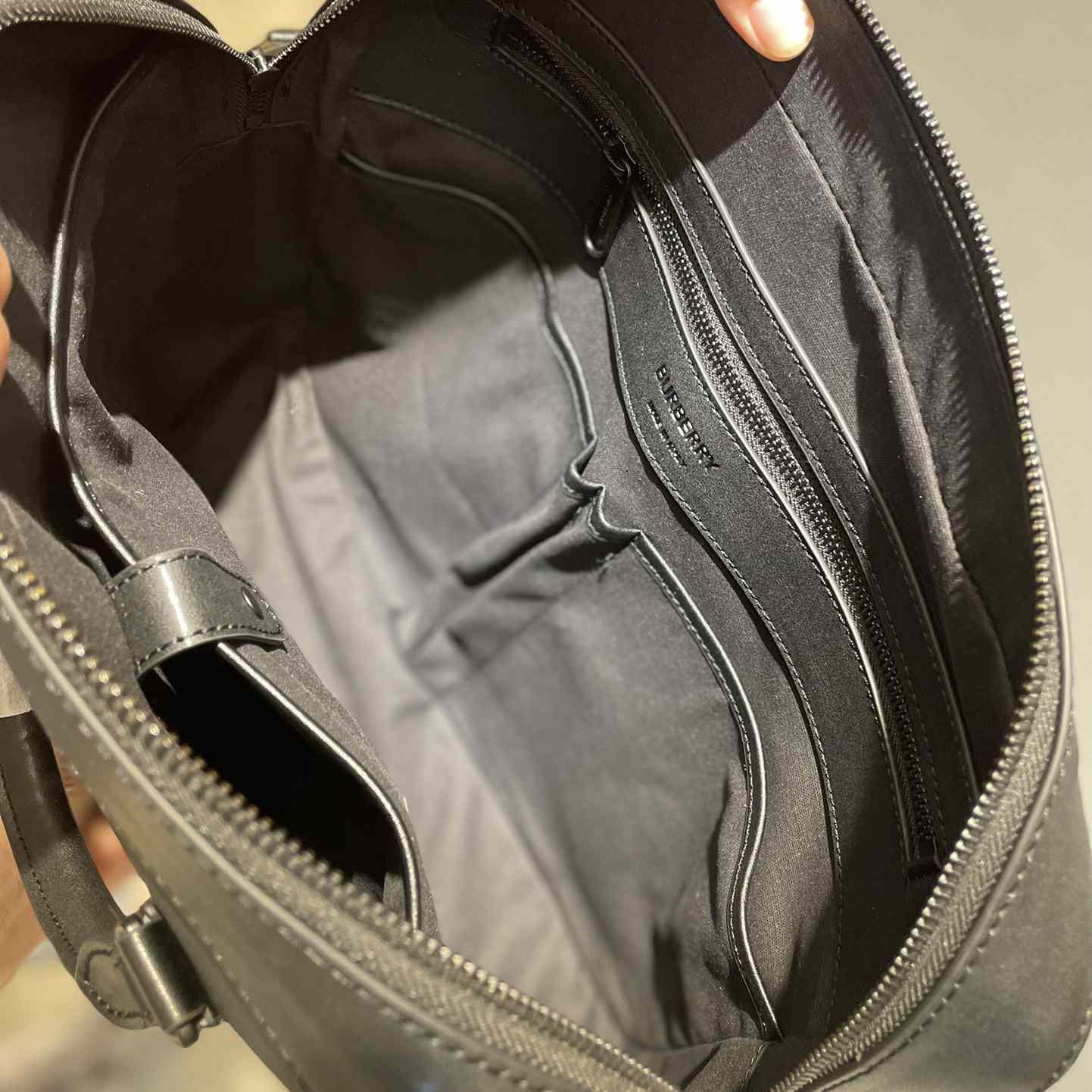 Burberry Ainsworth Checked Zipped Briefcase - FashionPlug