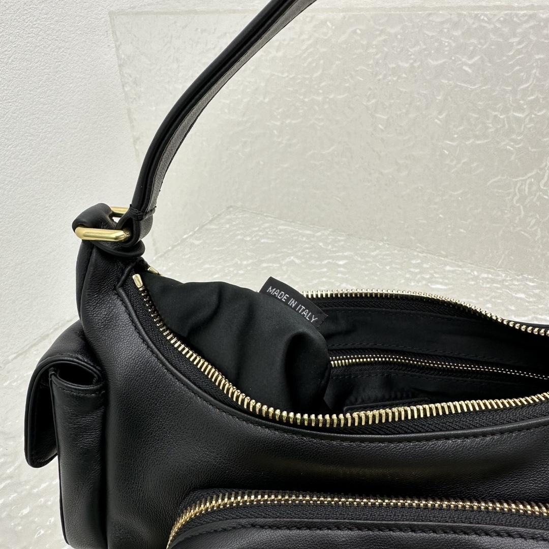 Miu Miu Nappa Leather Pocket Bag (21-12-6cm) - FashionPlug