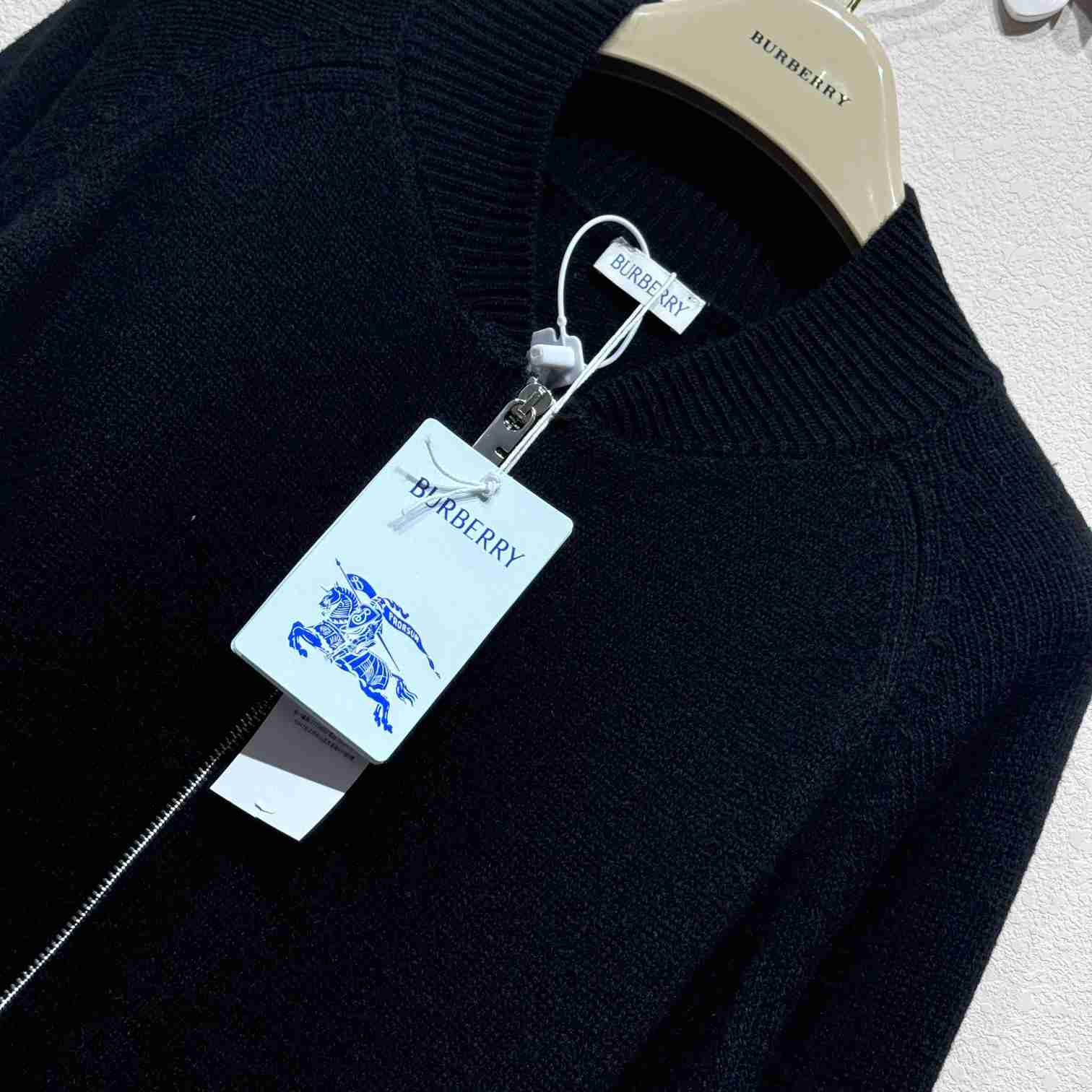 Burberry B Shield Wool Blend Bomber Jacket   - FashionPlug