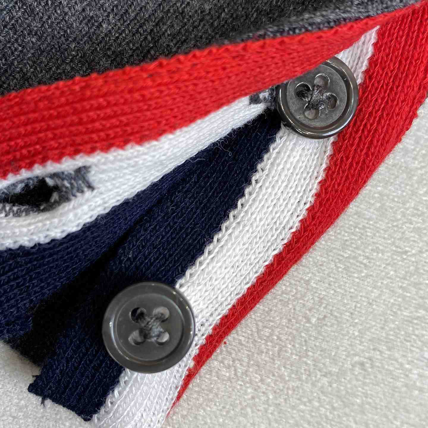 Thom Browne 4-Bar Zip-Up Cashmere Hoodie - FashionPlug