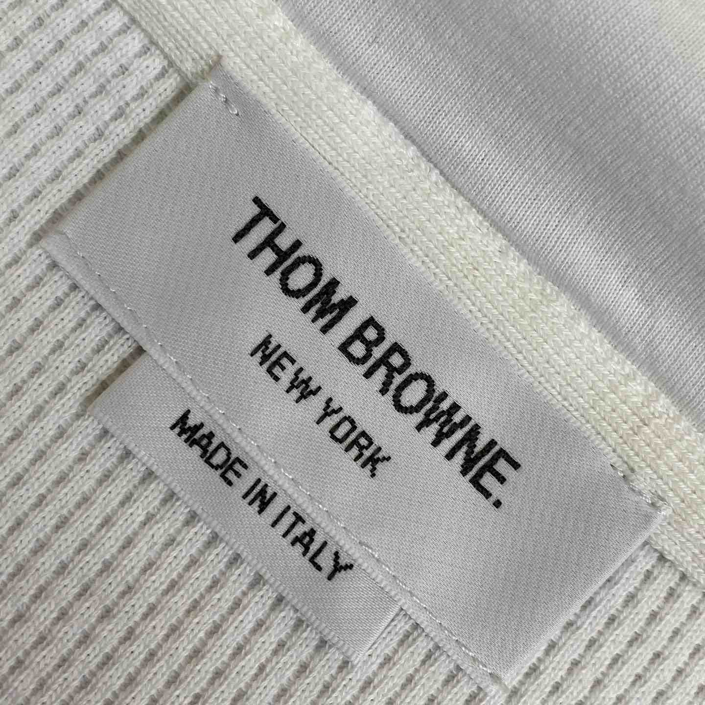 Thom Browne 4-Bar Zip-Up Cashmere Hoodie - FashionPlug