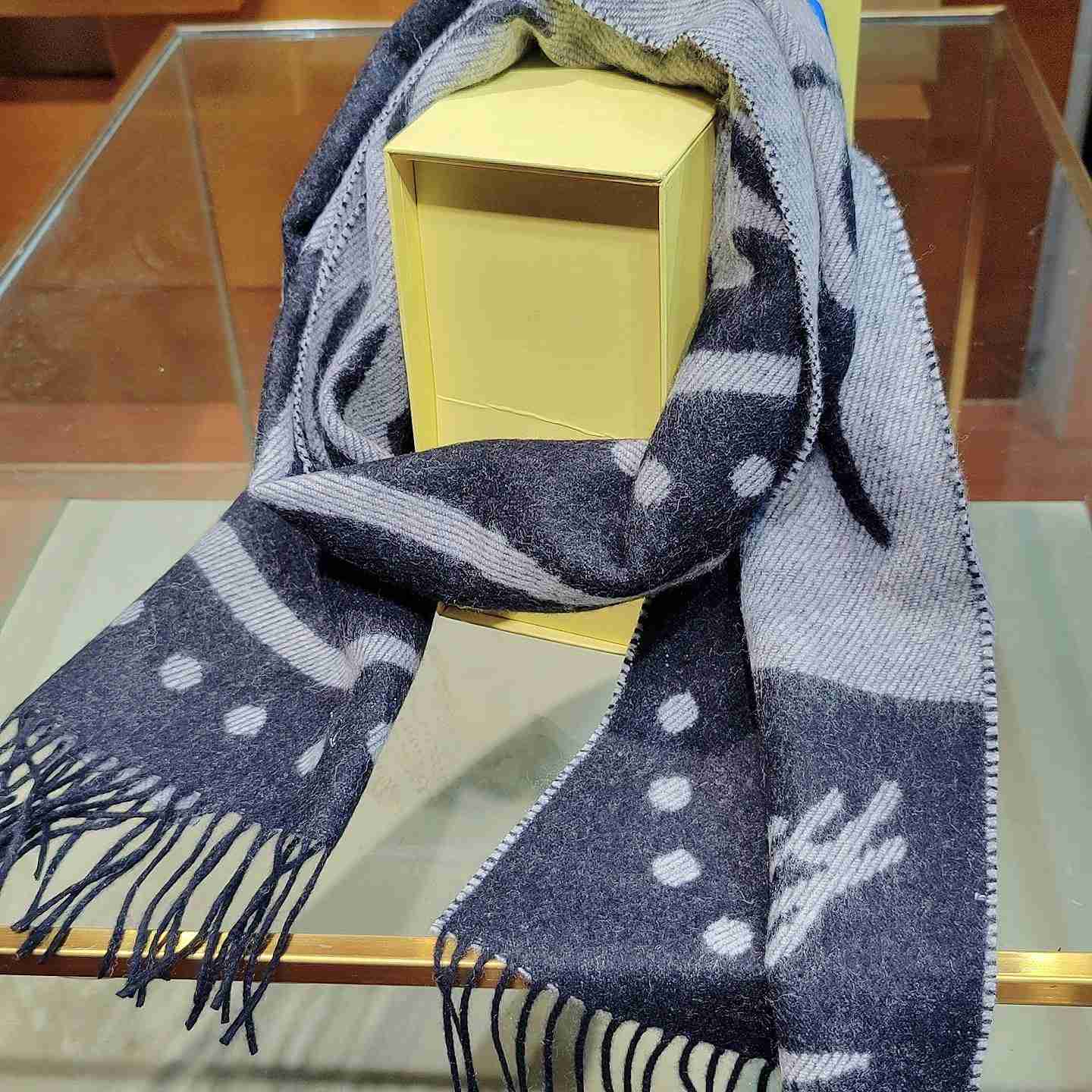 Burberry Mirrored Horse Cashmere Scarf - FashionPlug