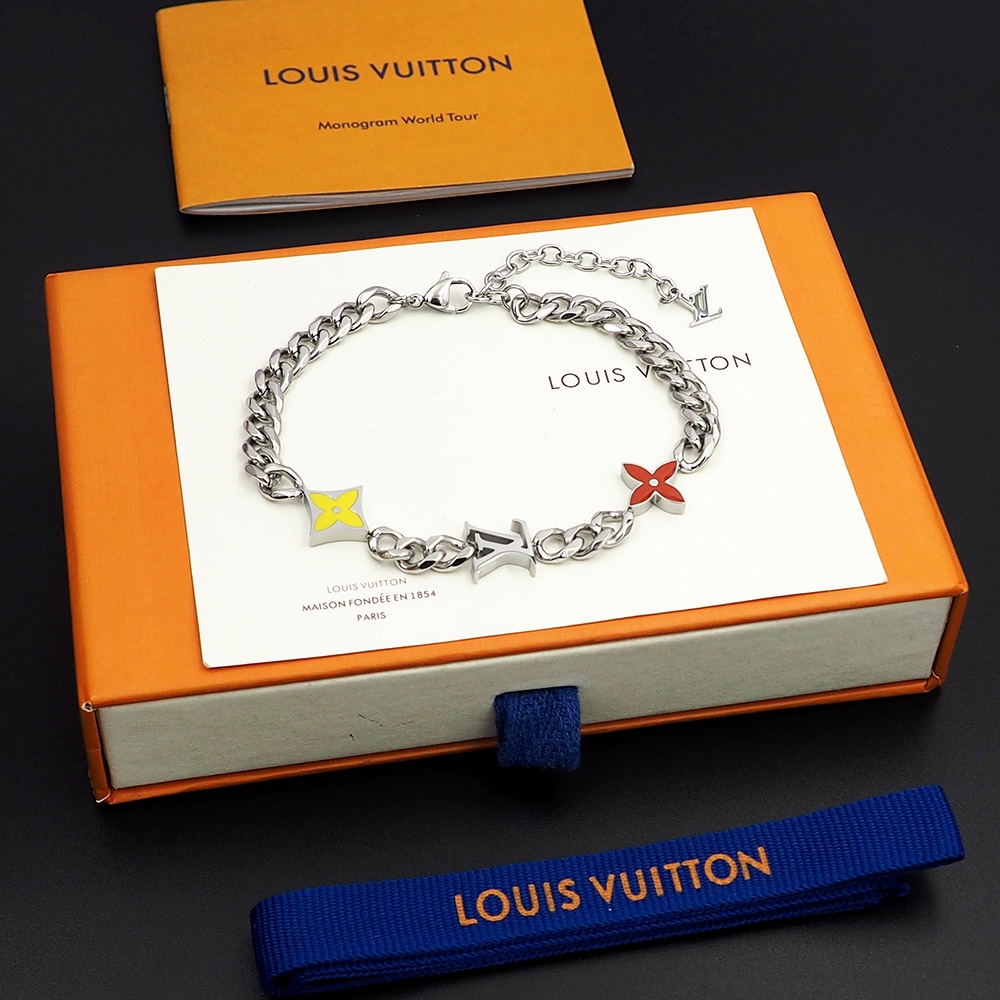 Louis Vuitton Monogram Row Bracelet  M1598A - FashionPlug
