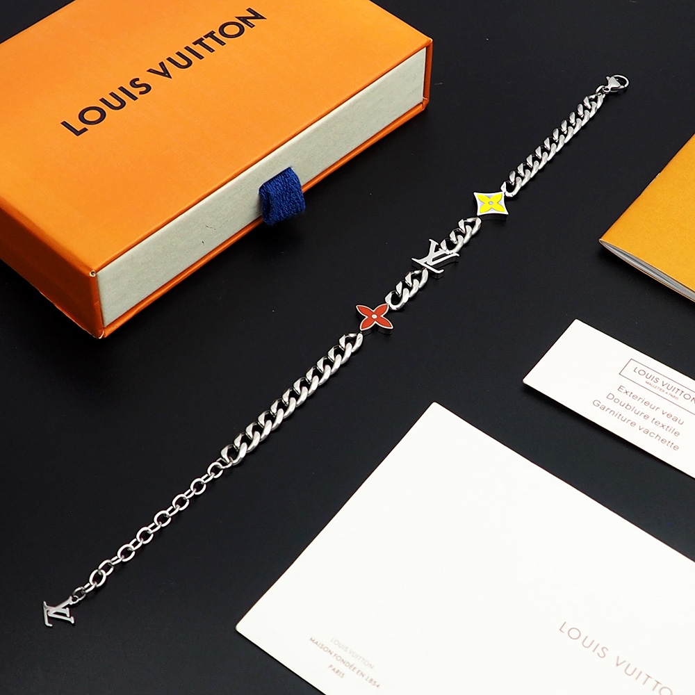 Louis Vuitton Monogram Row Bracelet  M1598A - FashionPlug