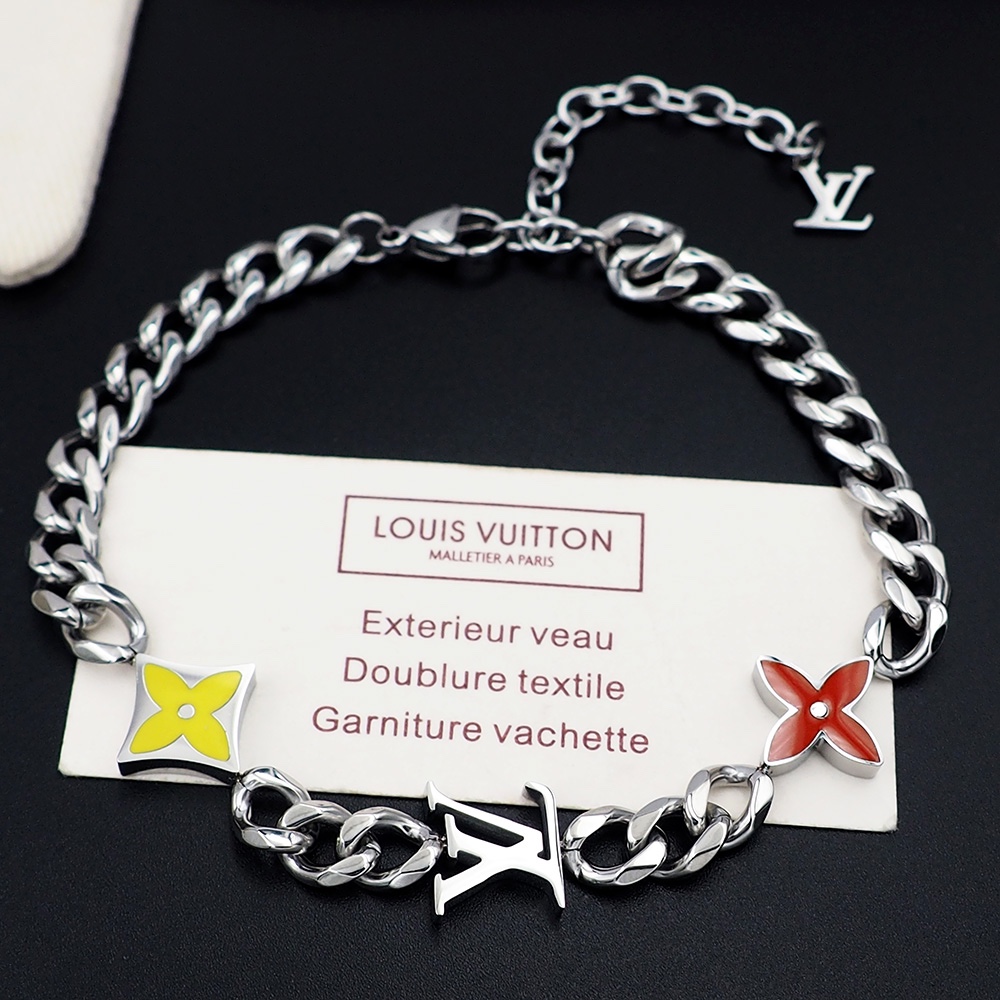 Louis Vuitton Monogram Row Bracelet  M1598A - FashionPlug
