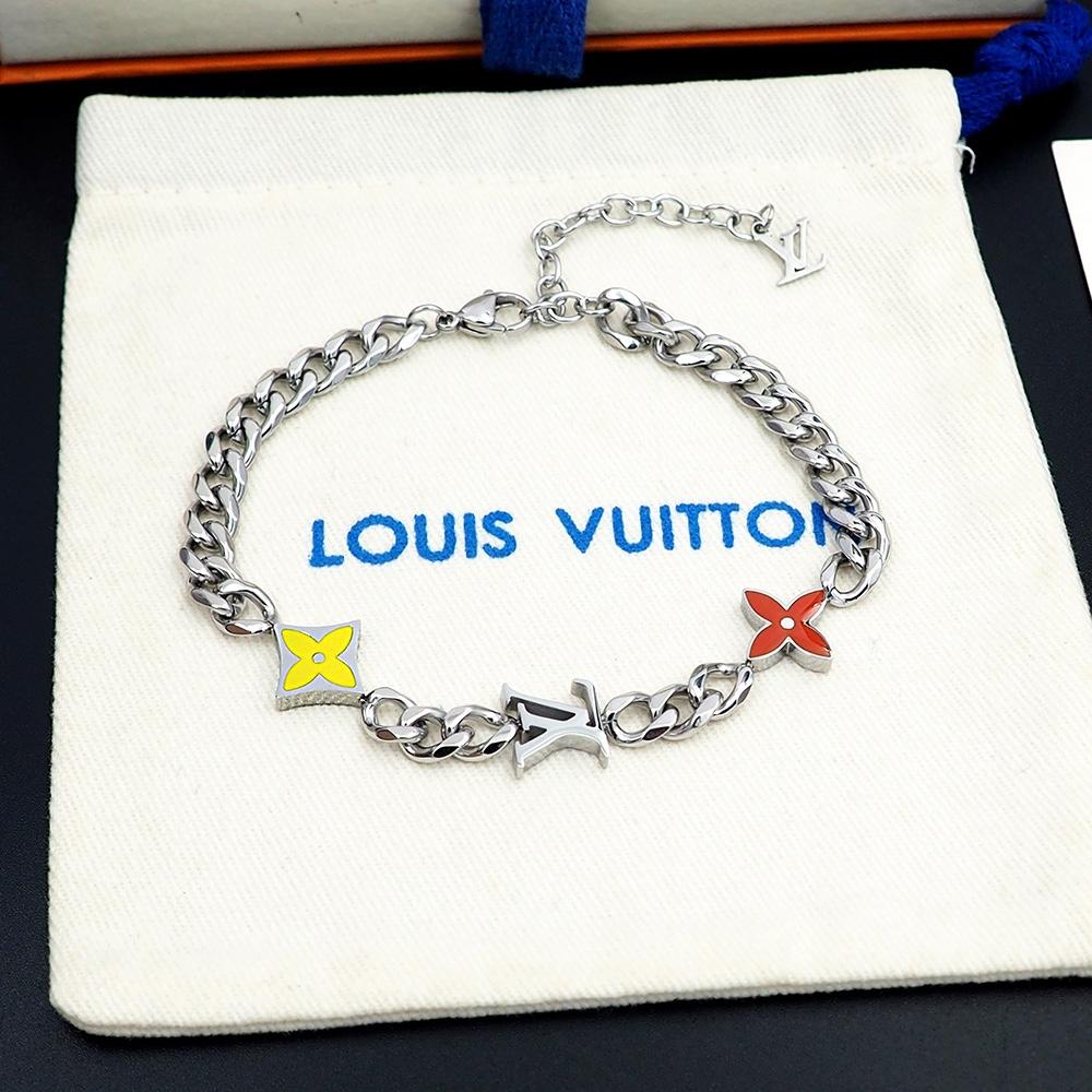 Louis Vuitton Monogram Row Bracelet  M1598A - FashionPlug