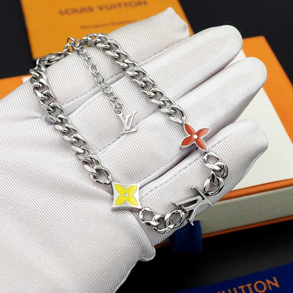Louis Vuitton Monogram Row Bracelet  M1598A - FashionPlug