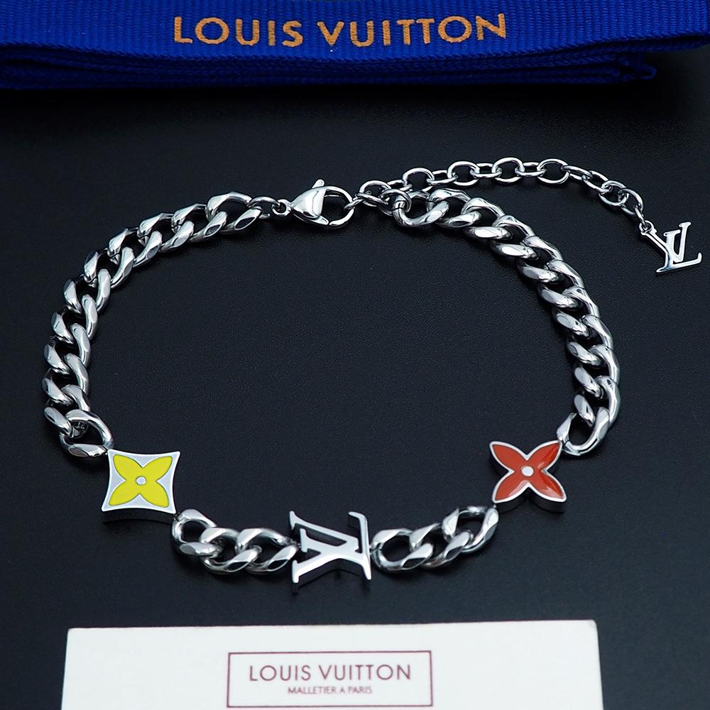 Louis Vuitton Monogram Row Bracelet  M1598A - FashionPlug