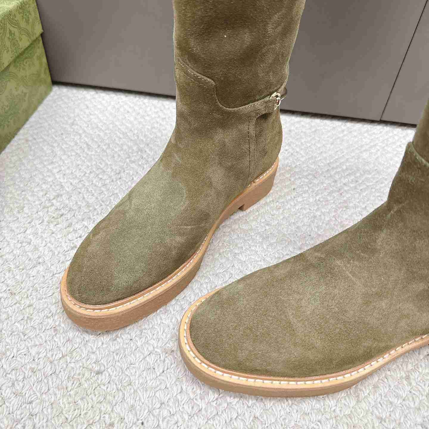 Gucci Women's Slim Horsebit Boot - FashionPlug