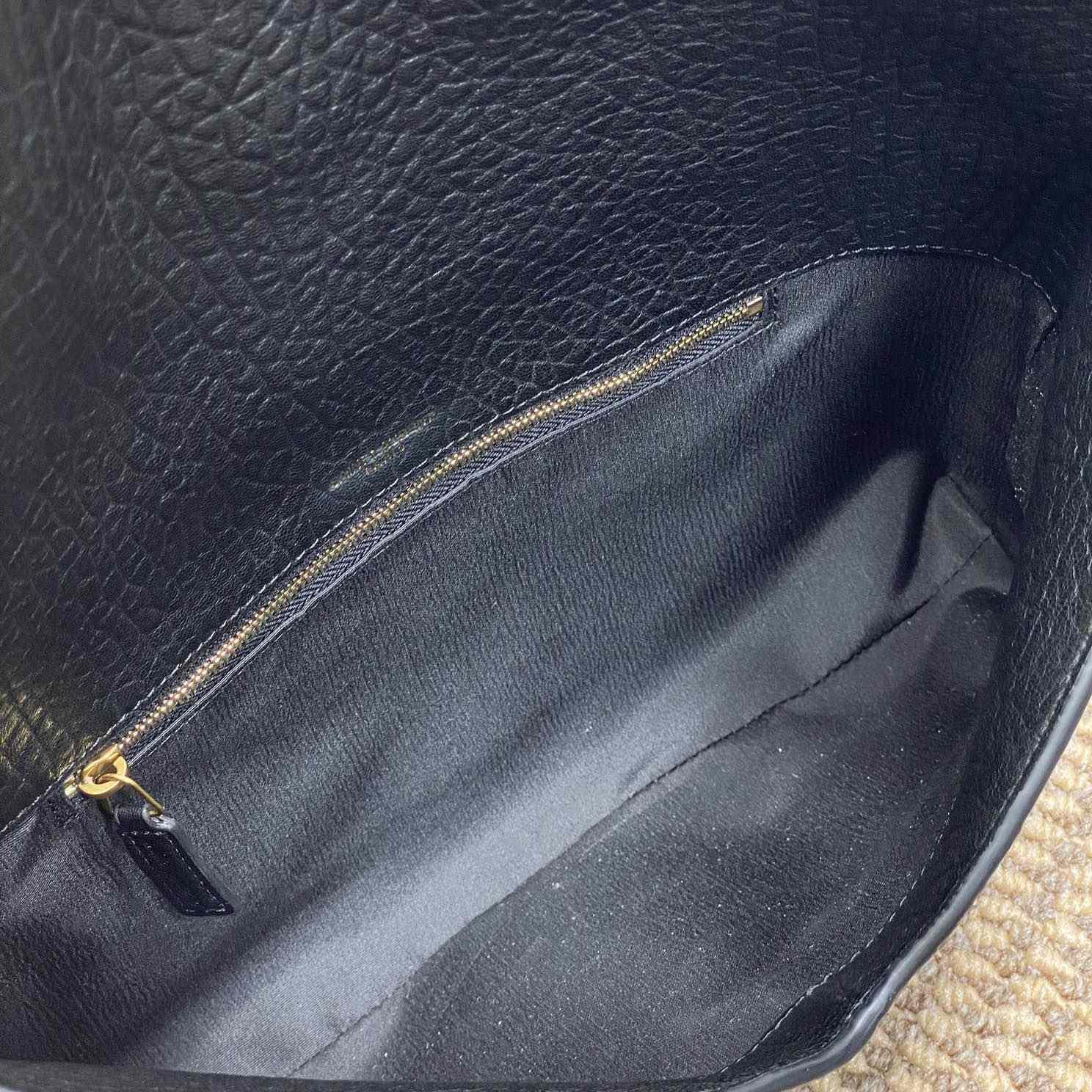 Saint Laurent Cassandre Large Envelope Pouch In Lambskin - FashionPlug