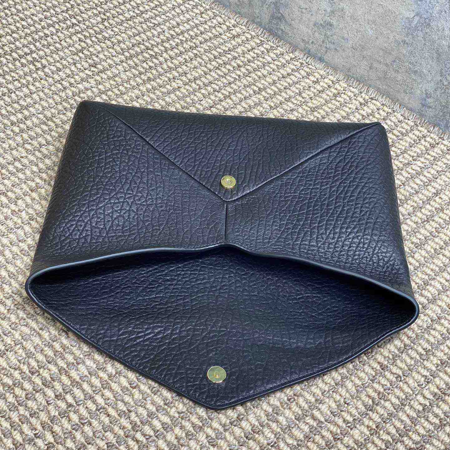 Saint Laurent Cassandre Large Envelope Pouch In Lambskin - FashionPlug