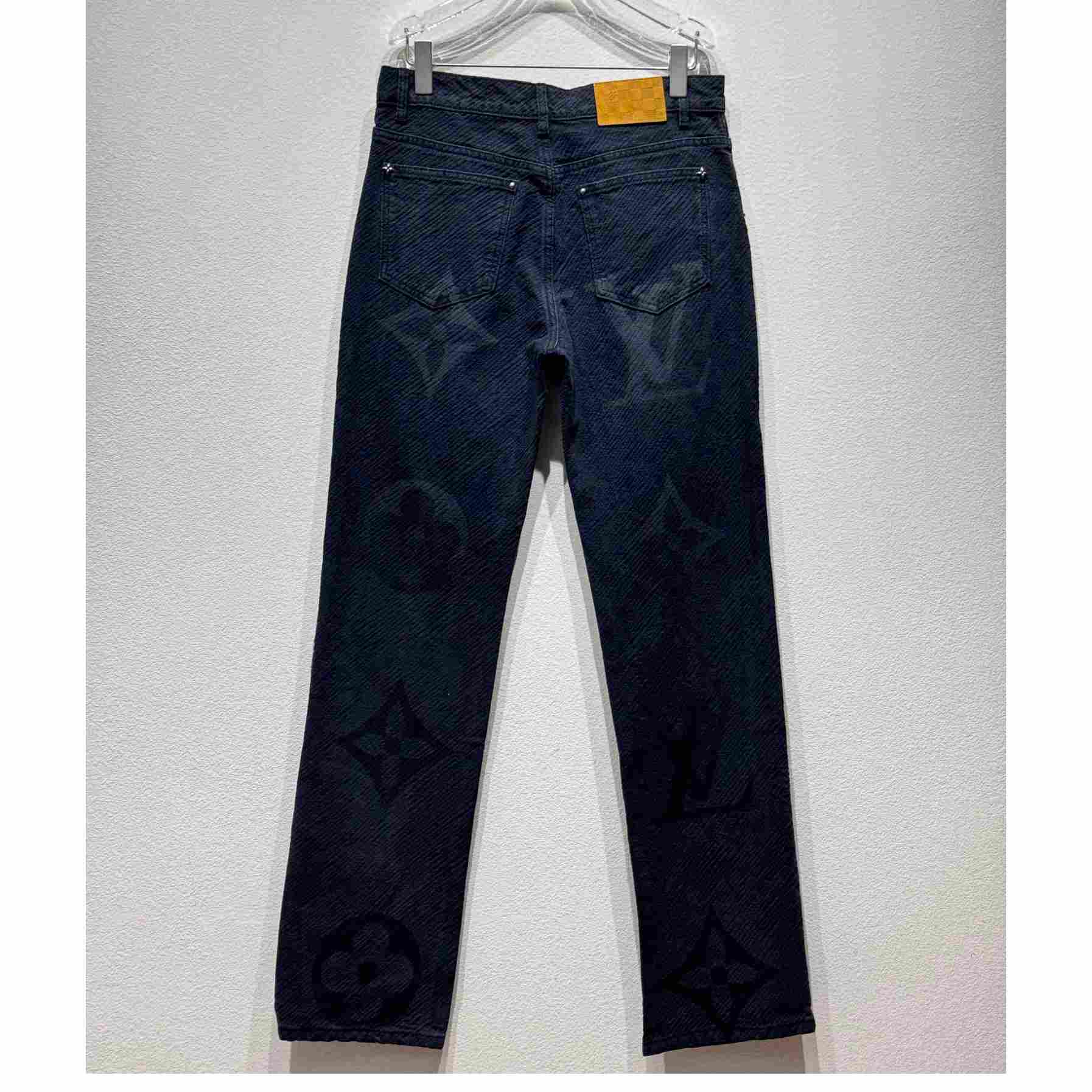Louis Vuitton Monogram Denim Pants - FashionPlug