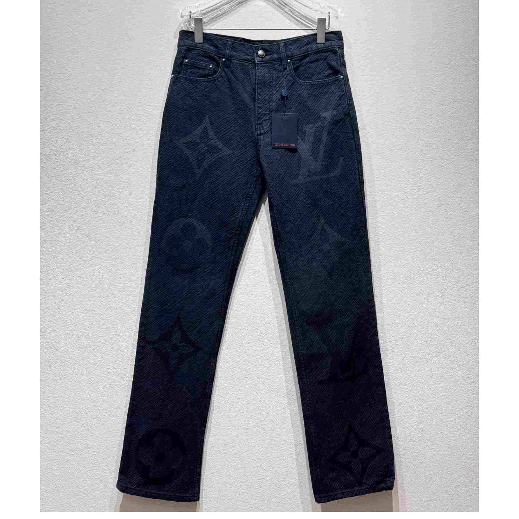 Louis Vuitton Monogram Denim Pants - FashionPlug