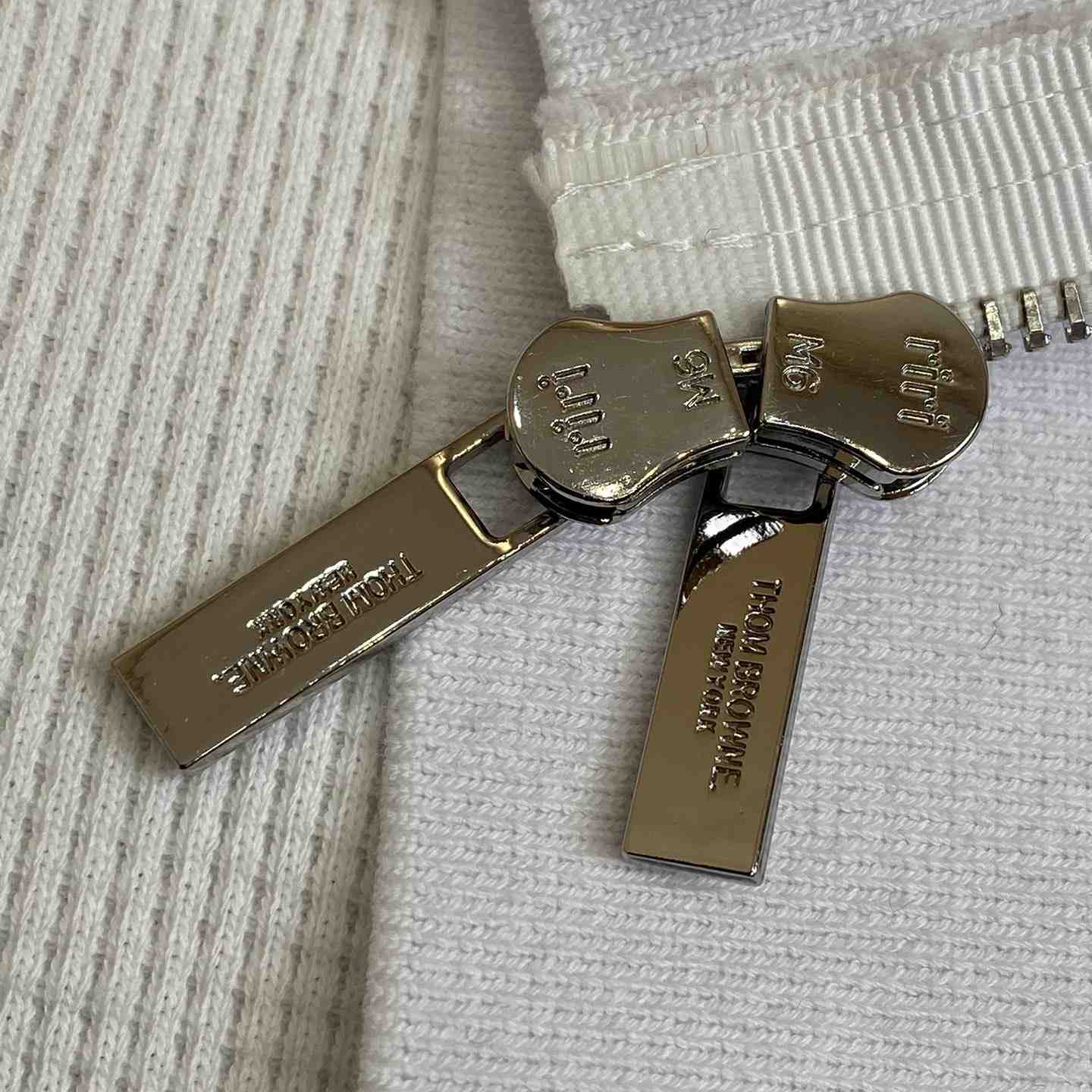 Thom Browne 4-Bar Zip-Up Cashmere Hoodie - FashionPlug