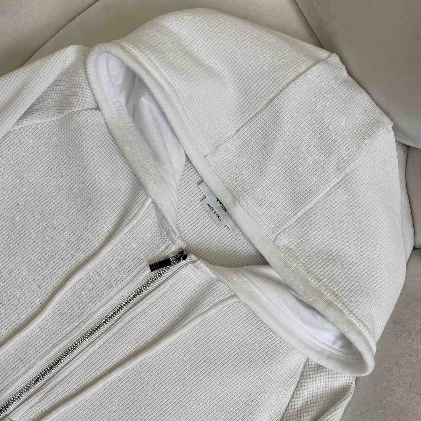 Thom Browne 4-Bar Zip-Up Cashmere Hoodie - FashionPlug