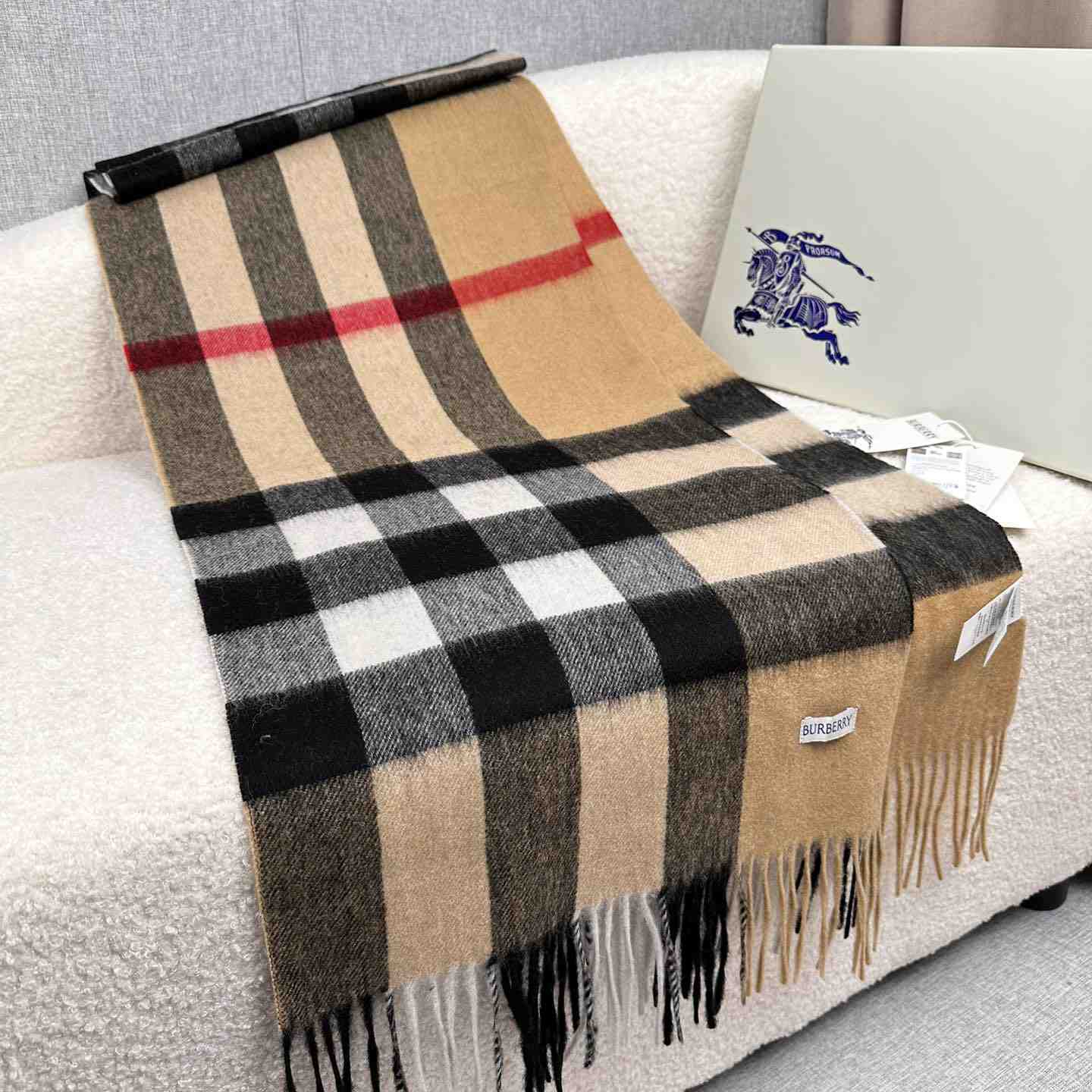 Burberry Scarf   180*40cm - FashionPlug