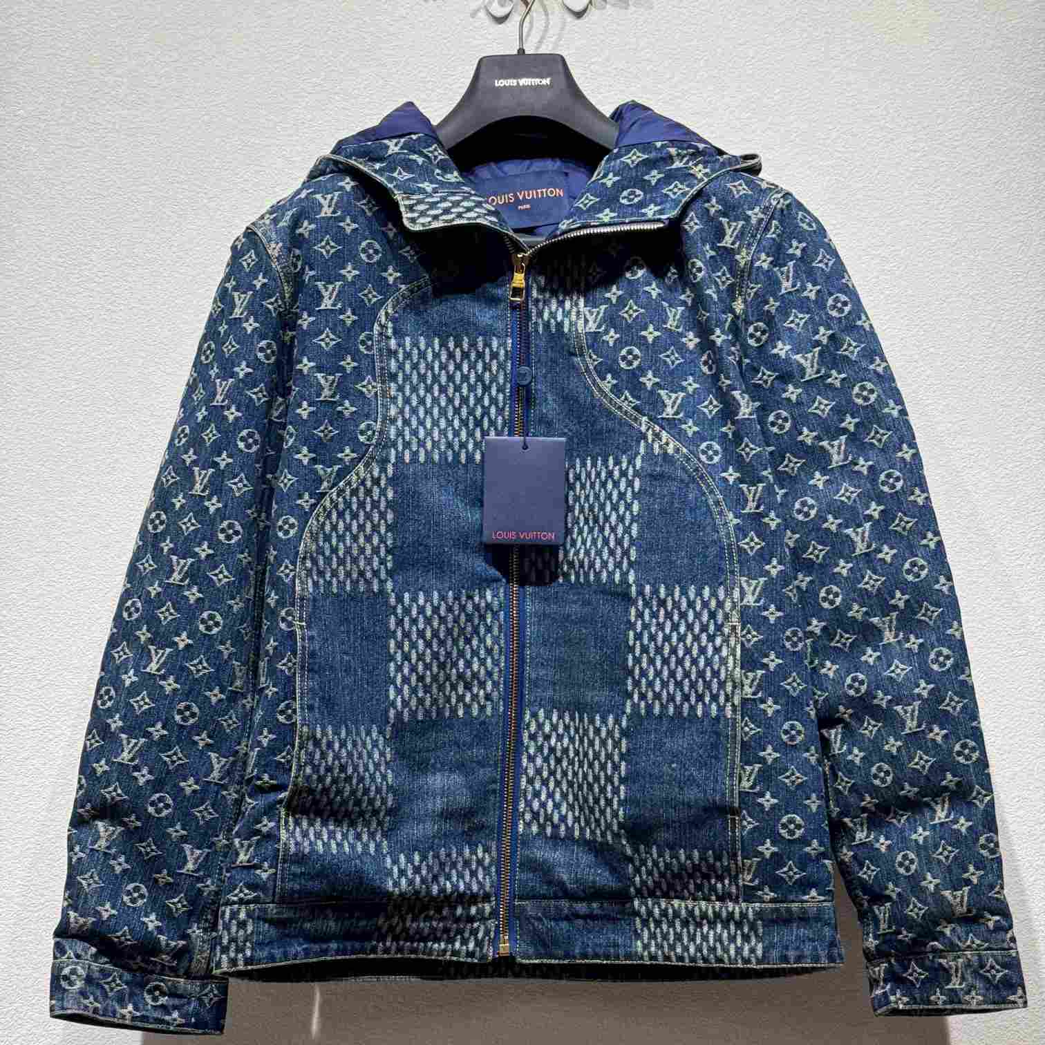 Louis Vuitton Wave Damier Denim Jacket - FashionPlug