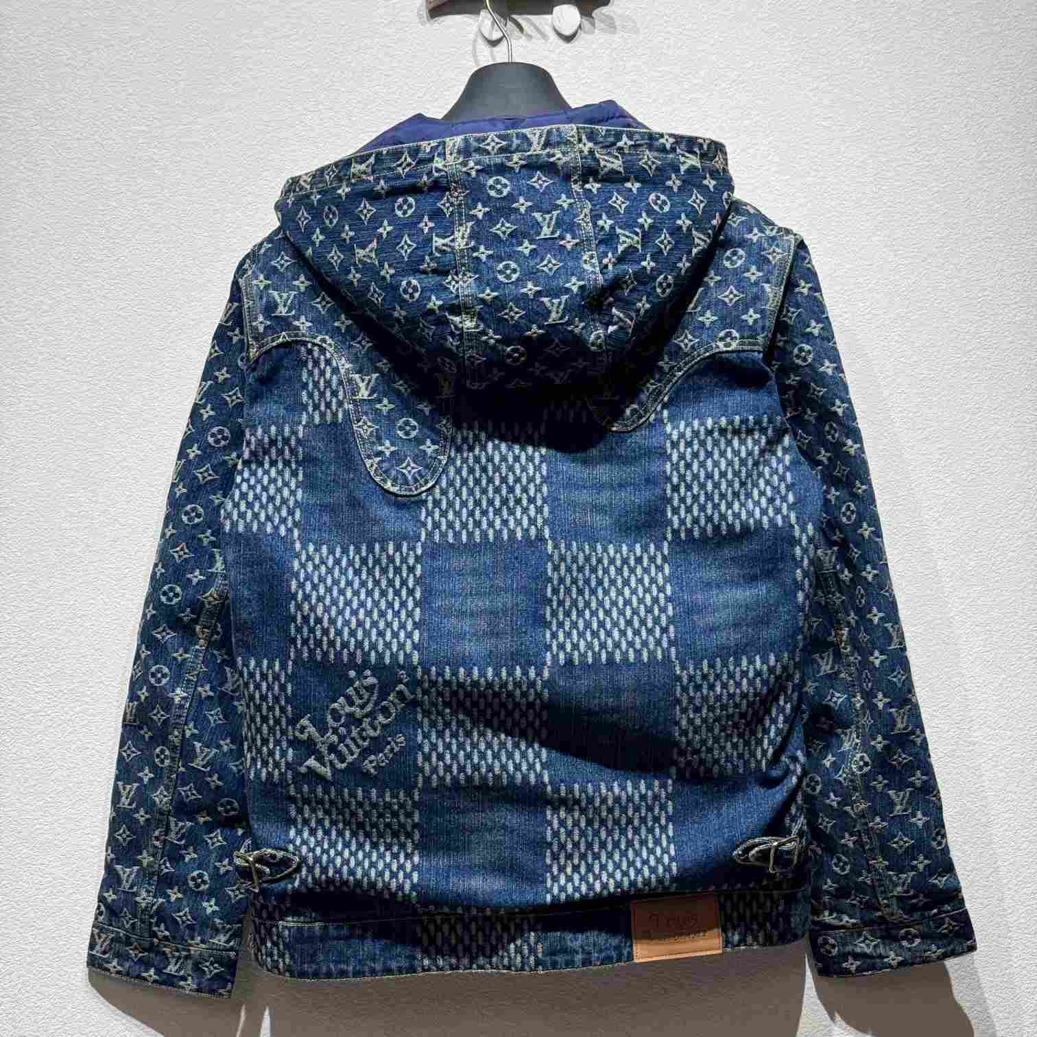 Louis Vuitton Wave Damier Denim Jacket - FashionPlug