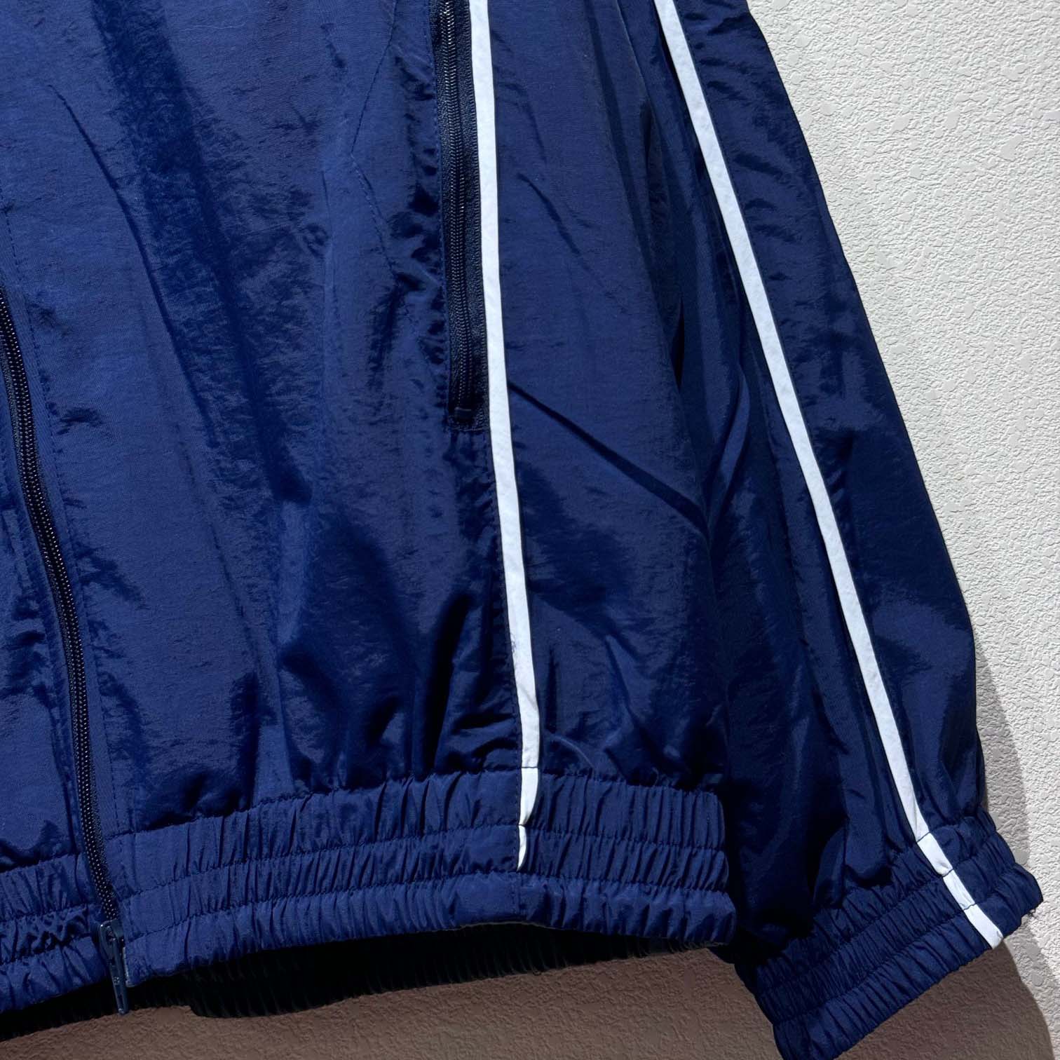 Balenciaga Loop Sports Icon Large Tracksuit Jacket In Navy Blue - FashionPlug