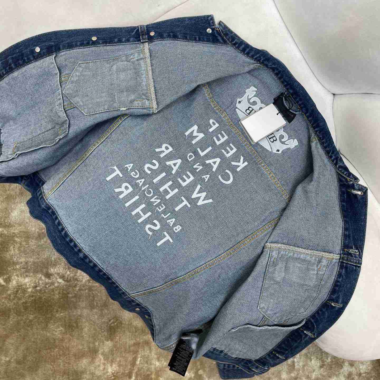 Balenciaga Denim Jacket - FashionPlug