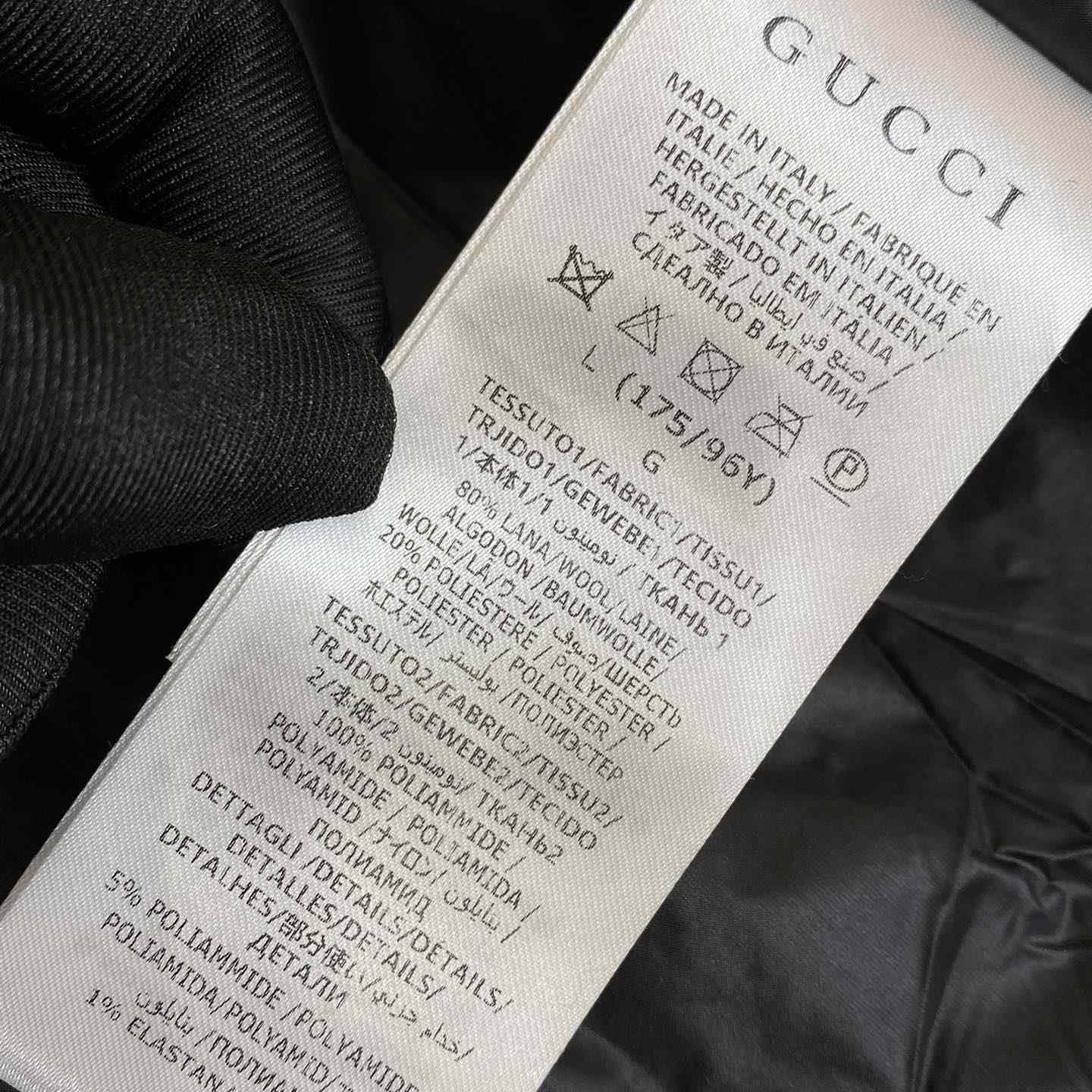 Gucci GG Wool Fleece Jacquard Zip Jacket - FashionPlug