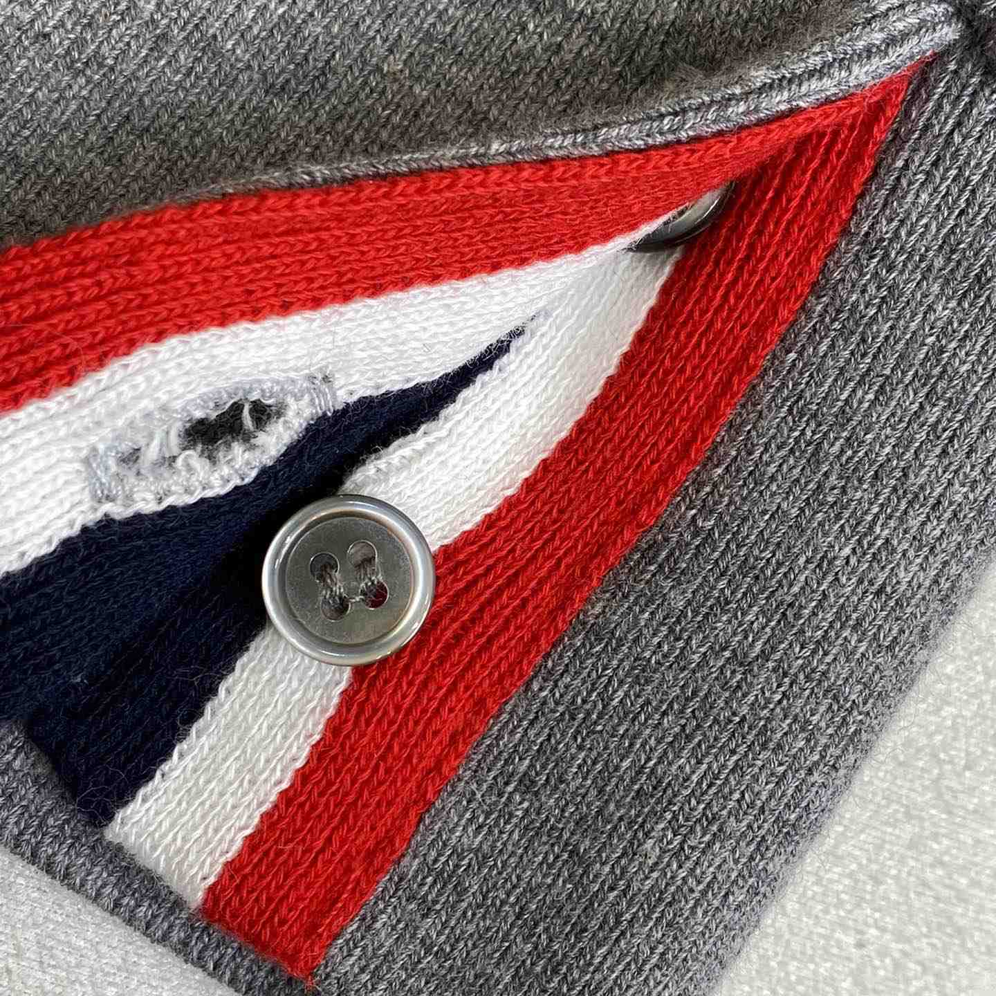 Thom Browne 4-Bar Zip-Up Cashmere Hoodie - FashionPlug