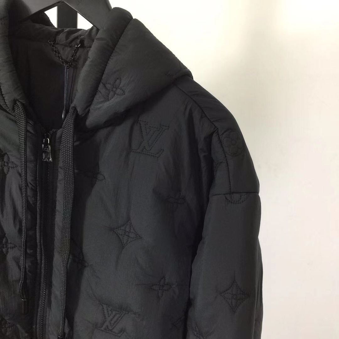 Louis Vuitton Monogram Quilted Nylon Hooded Blouson    - FashionPlug