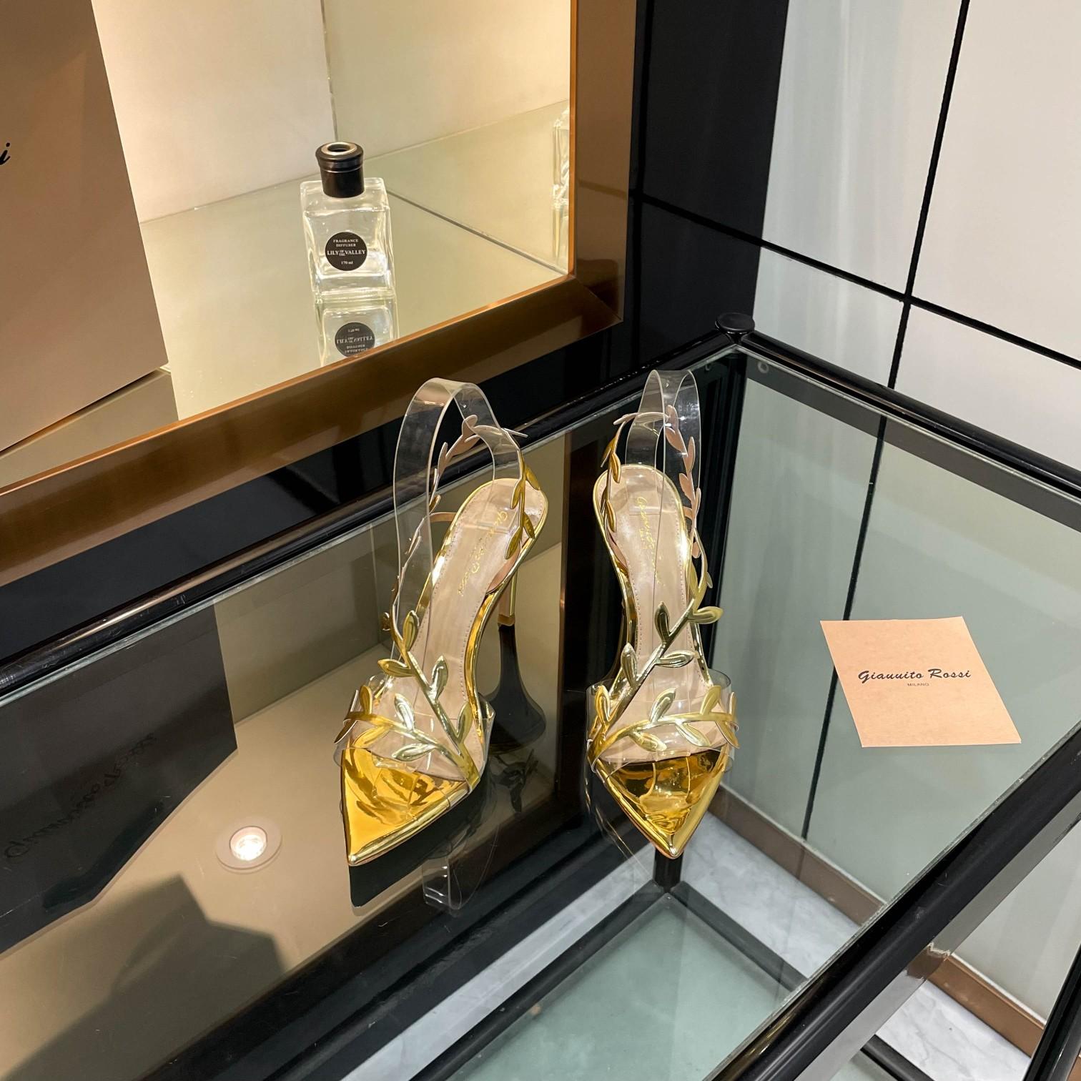 Gianvito Rossi 105mm Flavia Sandals - FashionPlug