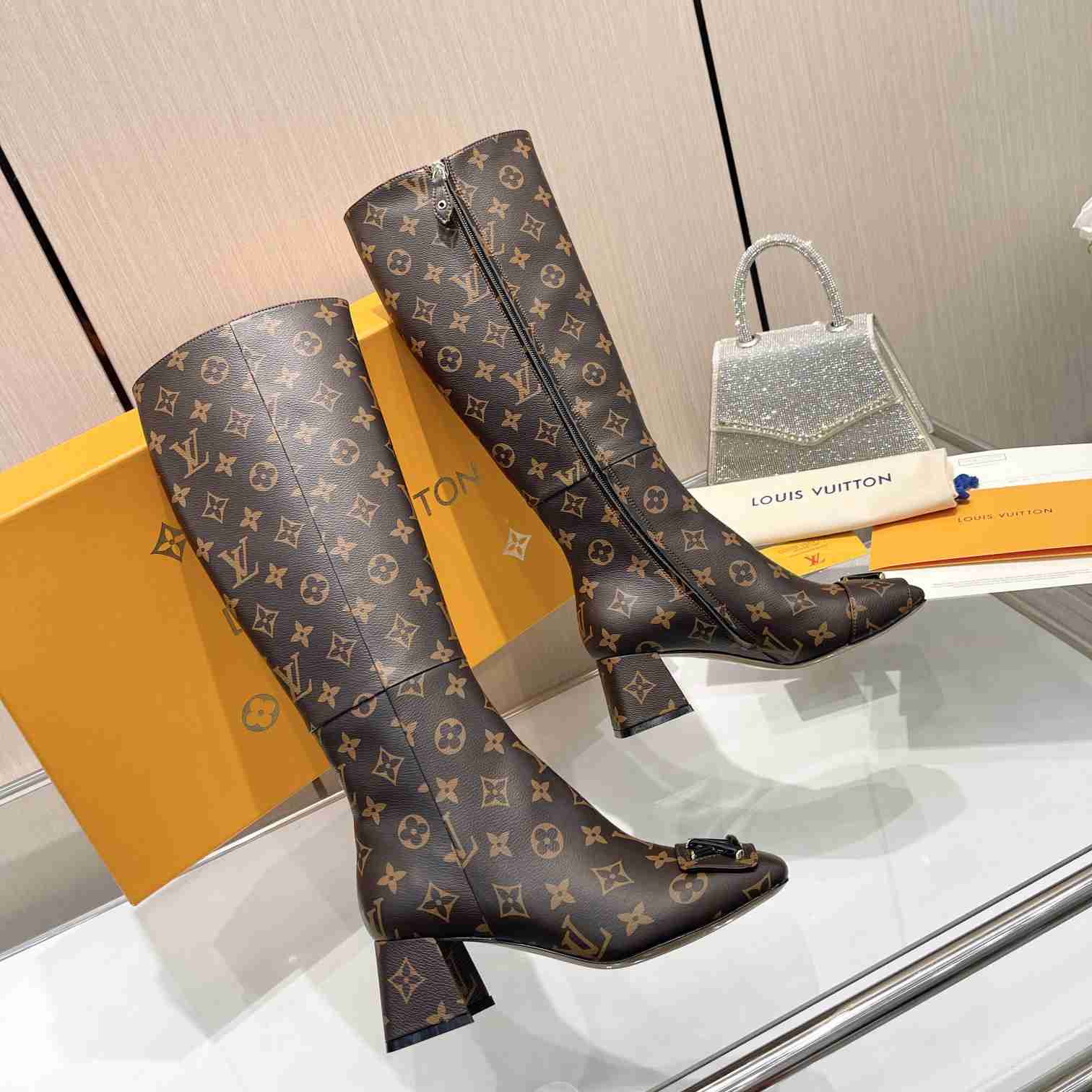 Louis Vuitton LV Checker High Boot - FashionPlug